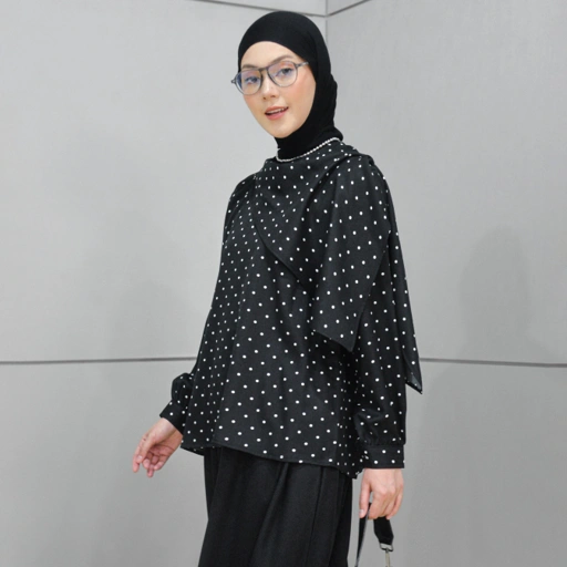 Image of Ara Polka Blouse Ink
