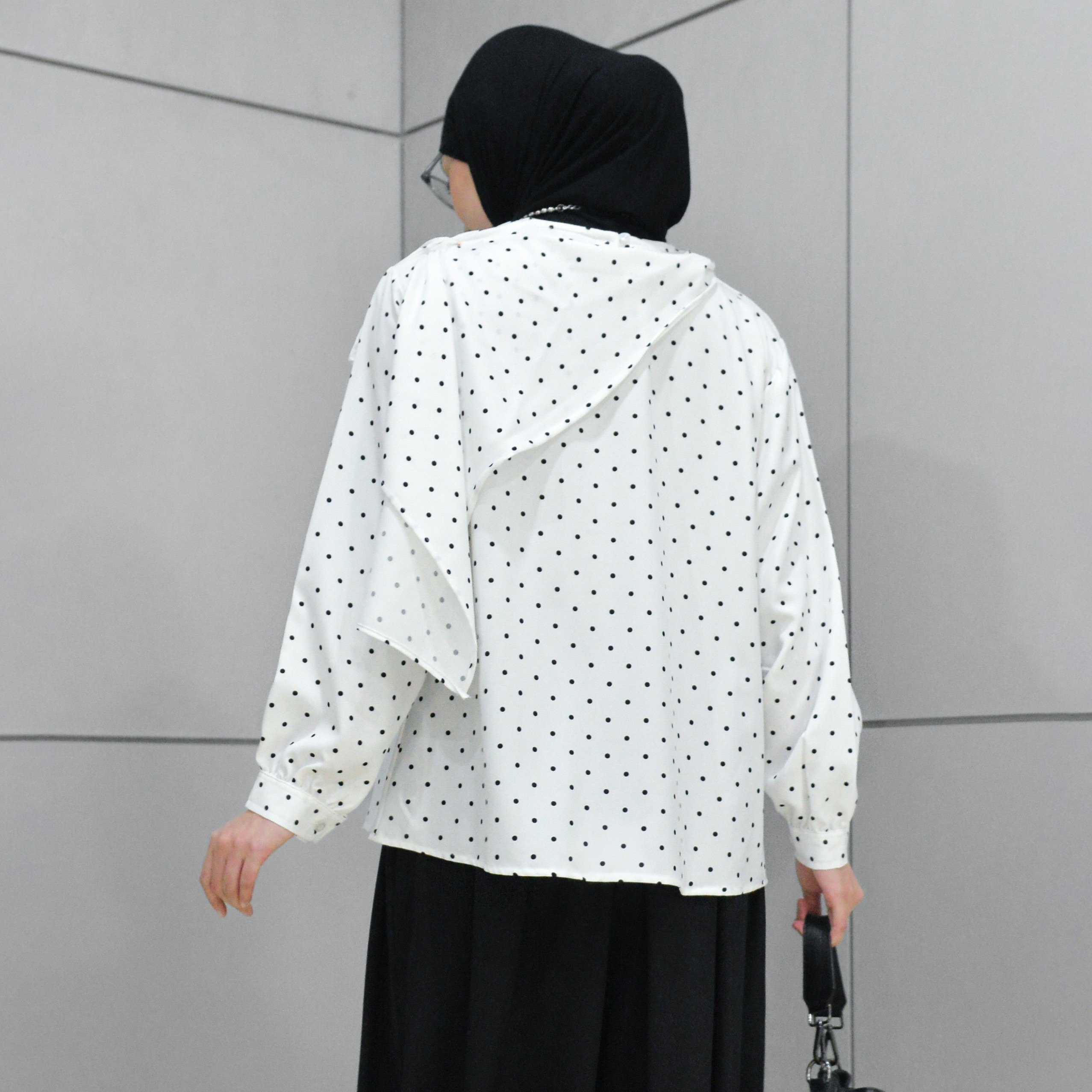Ara Polka Blouse Snow