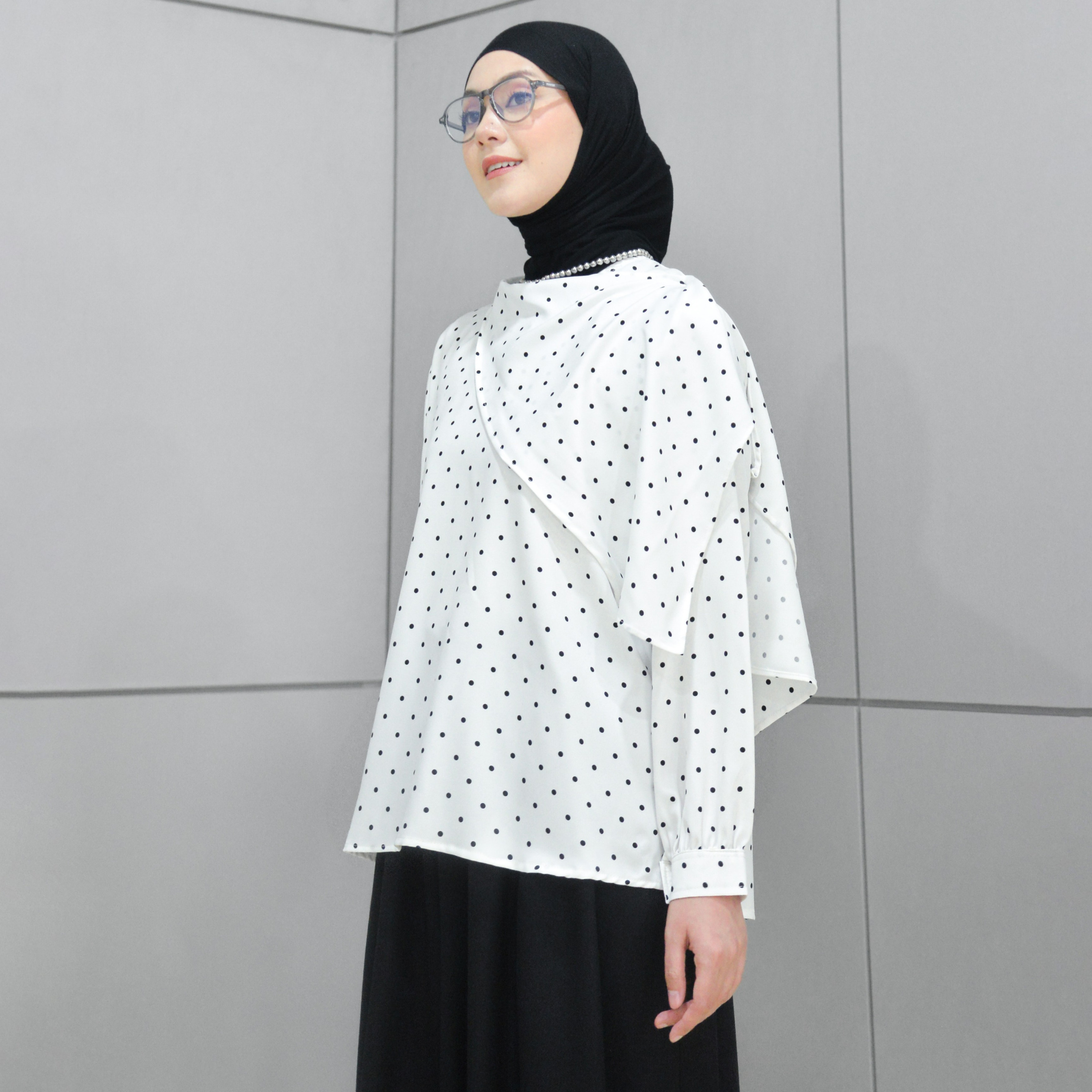 Ara Polka Blouse Snow
