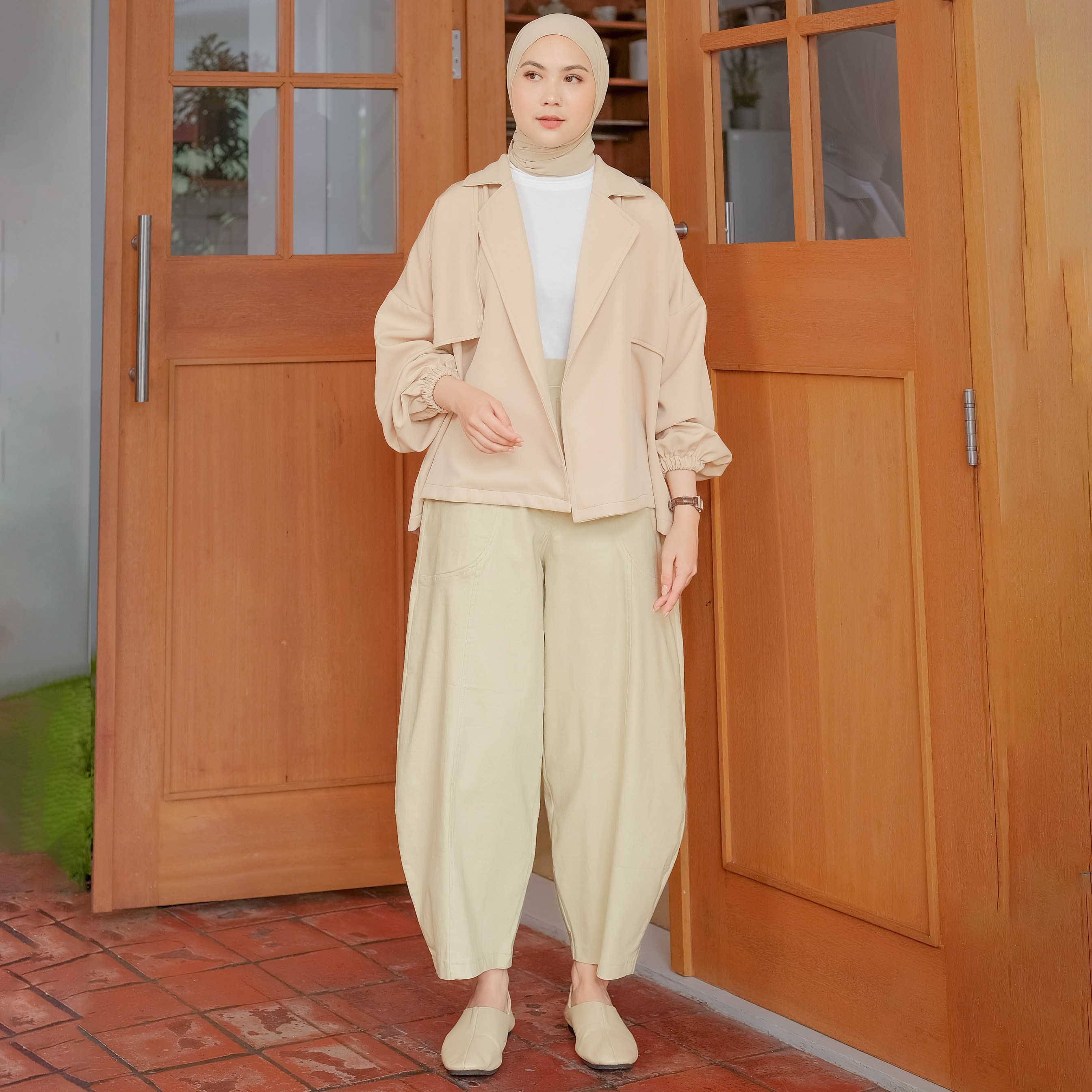 Barrel Jeans Cream