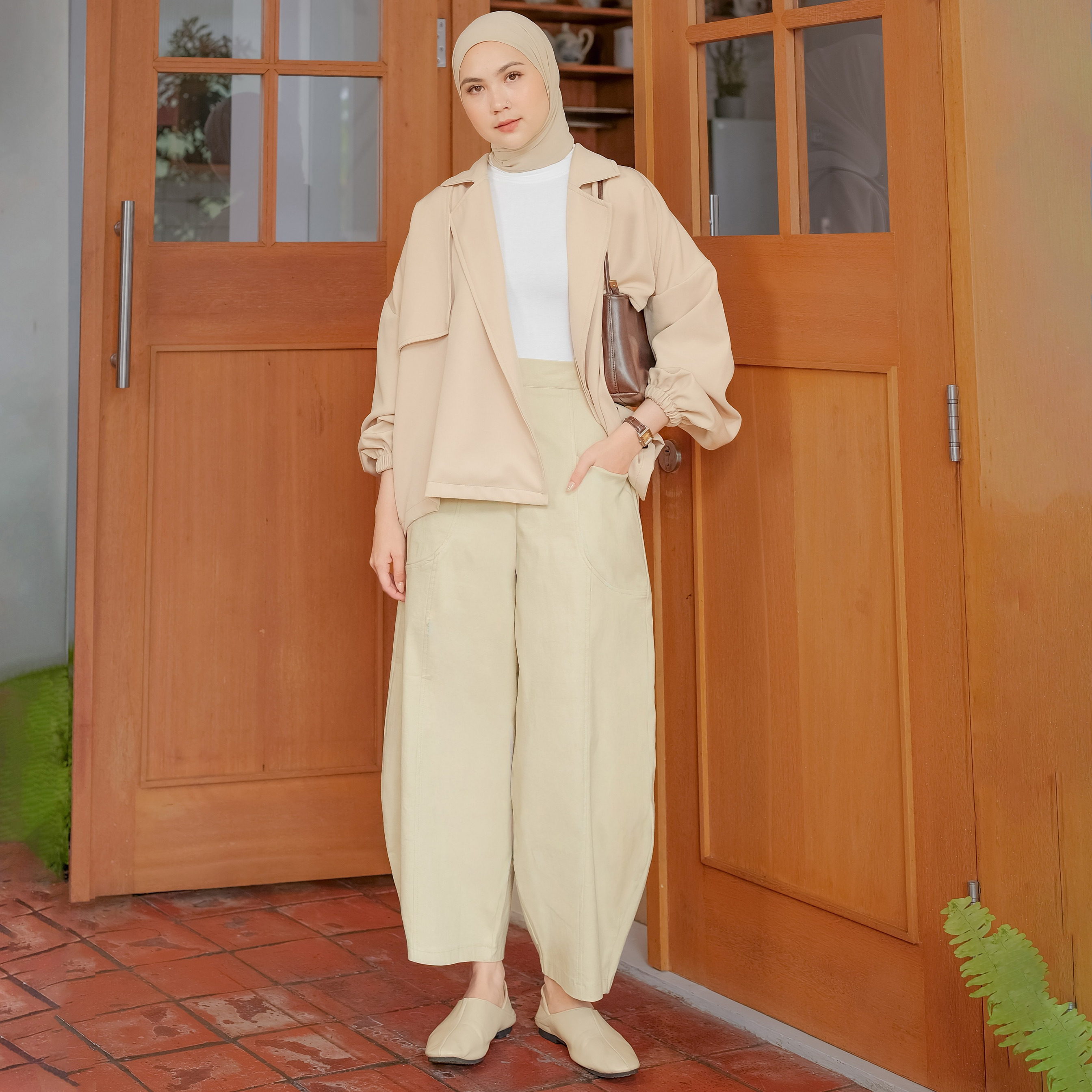 Barrel Jeans Cream