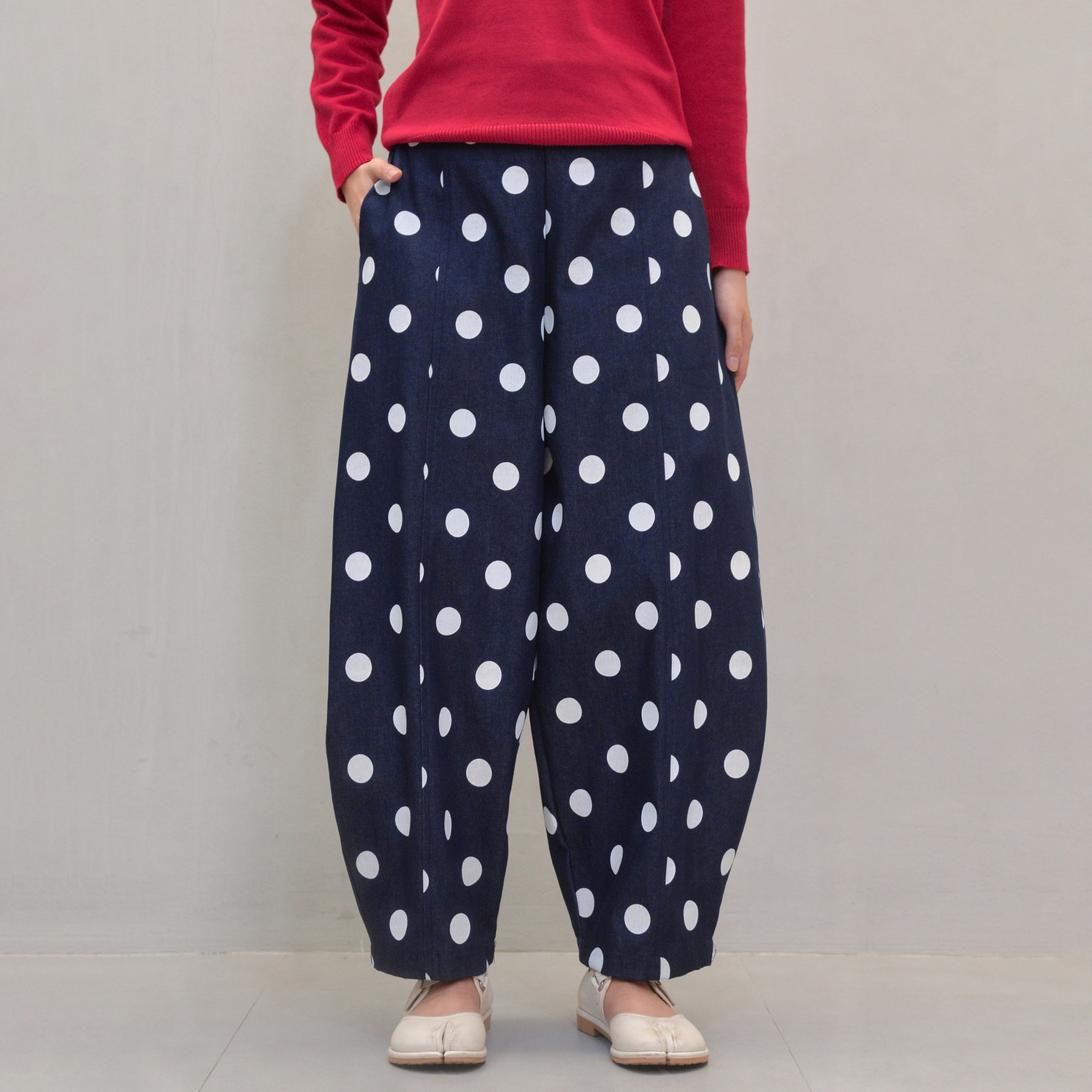 Barrel Pants PolkaDenim