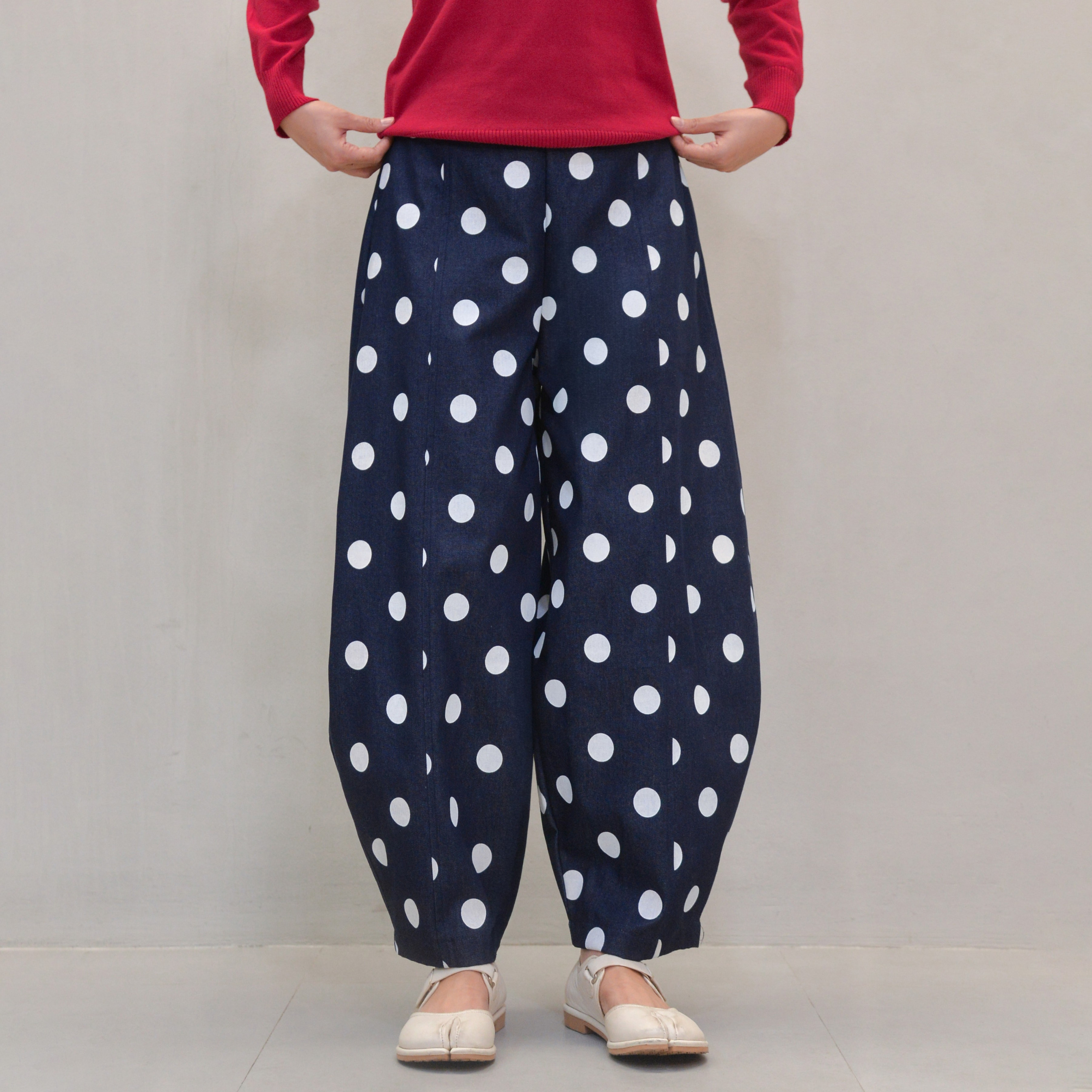 Barrel Pants PolkaDenim