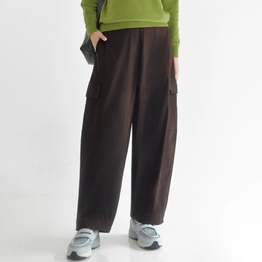 Barrel Pants Cargo Mahogany