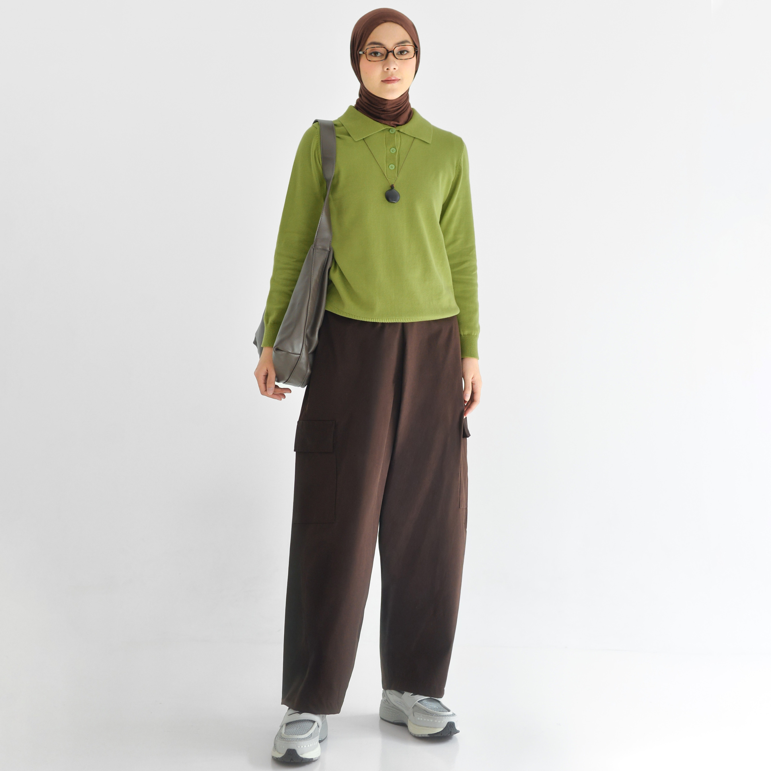 Barrel Pants Cargo Mahogany