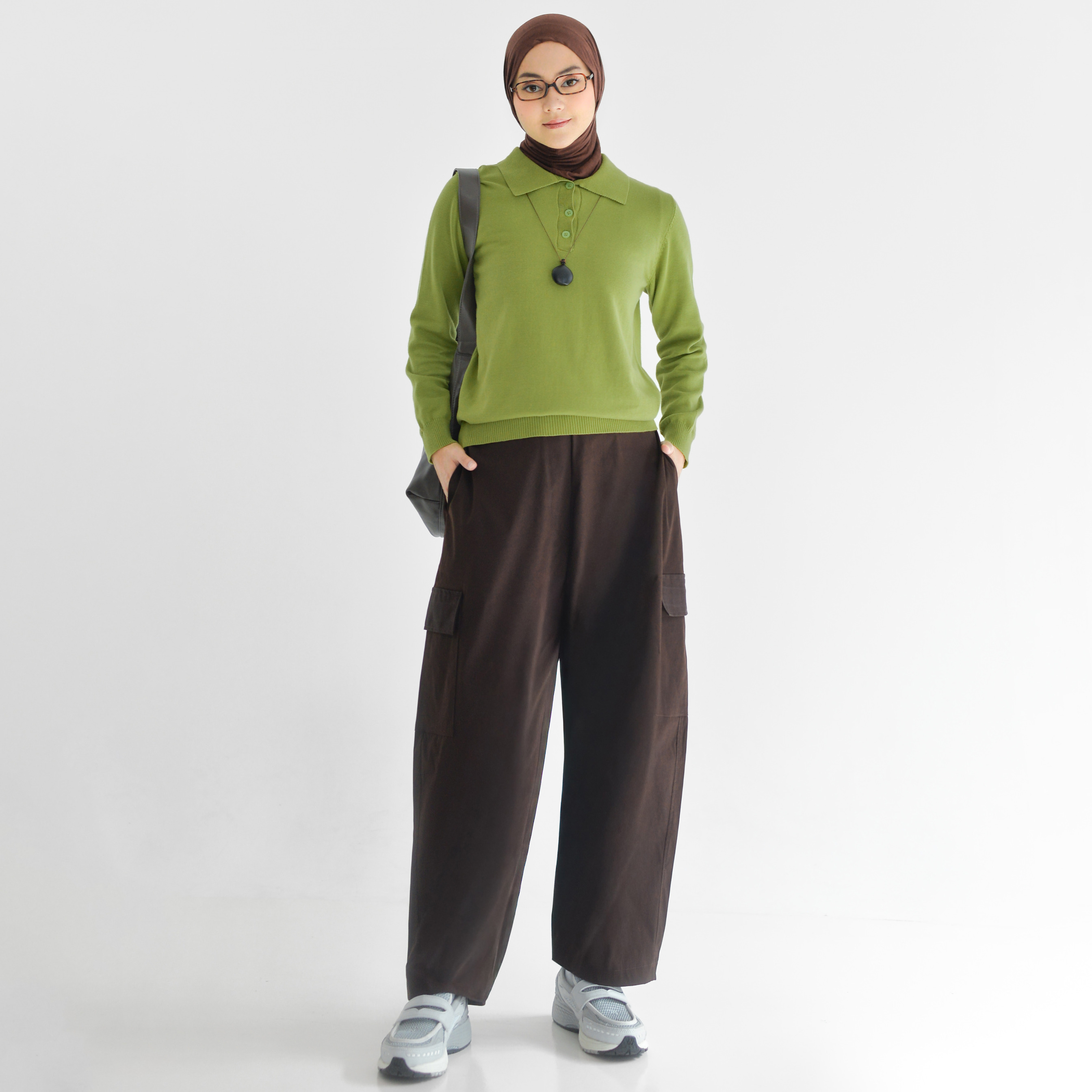 Barrel Pants Cargo Mahogany