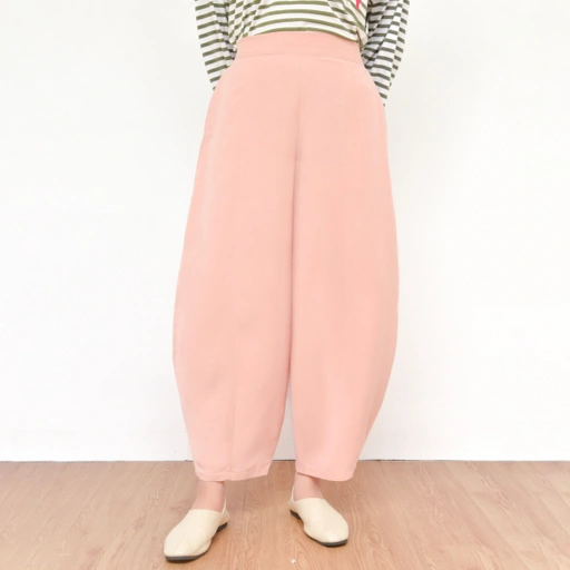 Image of Barrel Pants Peach