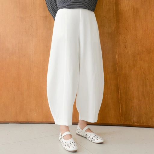 Image of Barrel Pants White