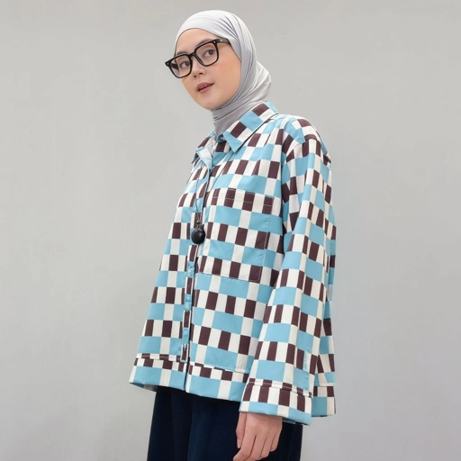 Boxy Printed Shirt IceChoco