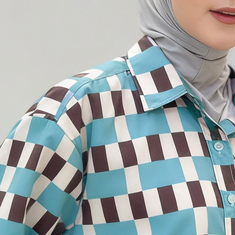 Boxy Printed Shirt IceChoco