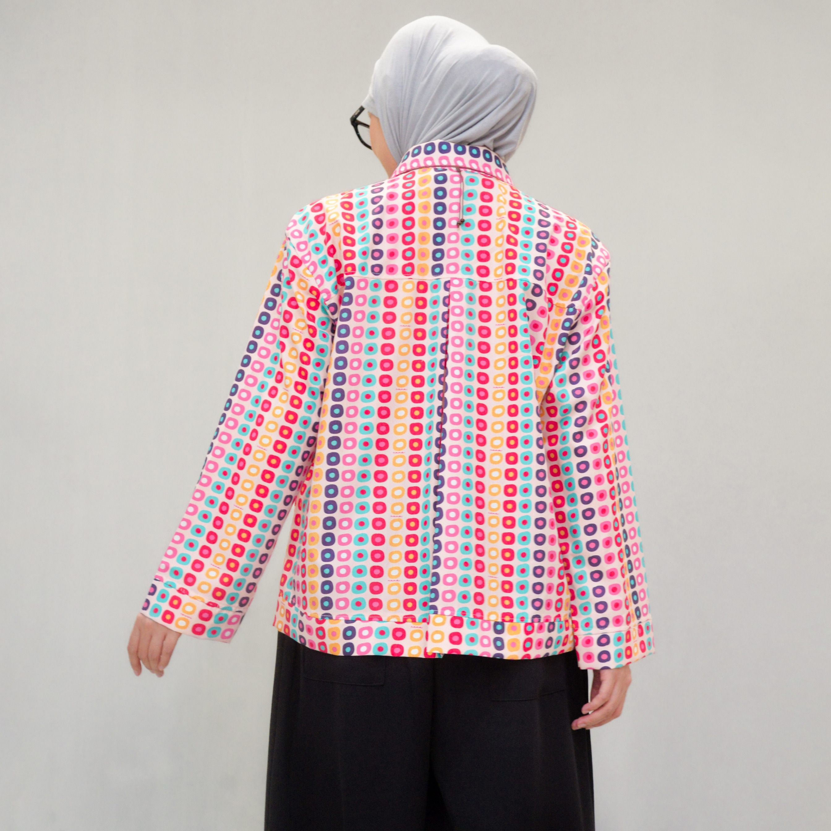 Boxy Printed Shirt ColourFull