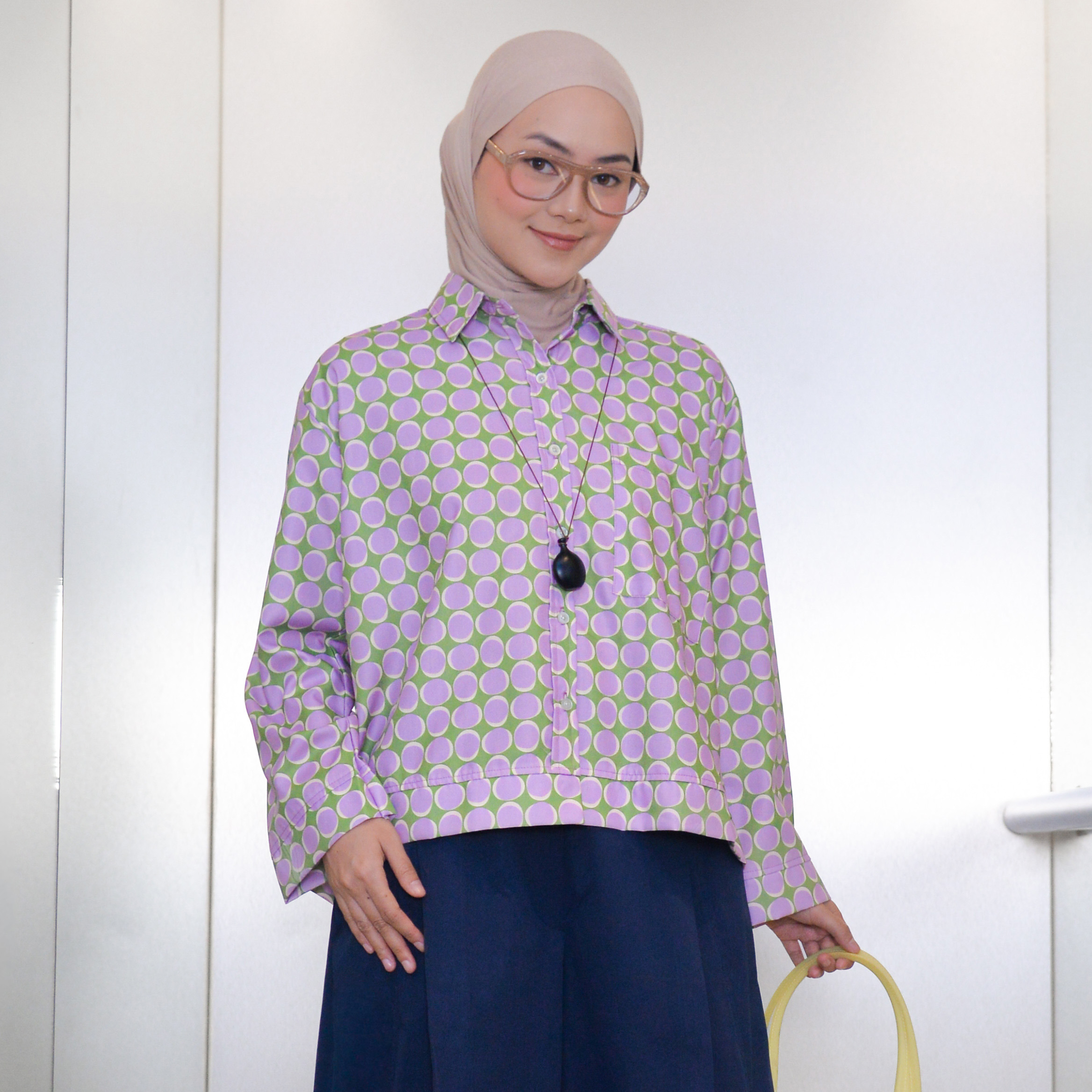 Boxy Printed Shirt Eggie