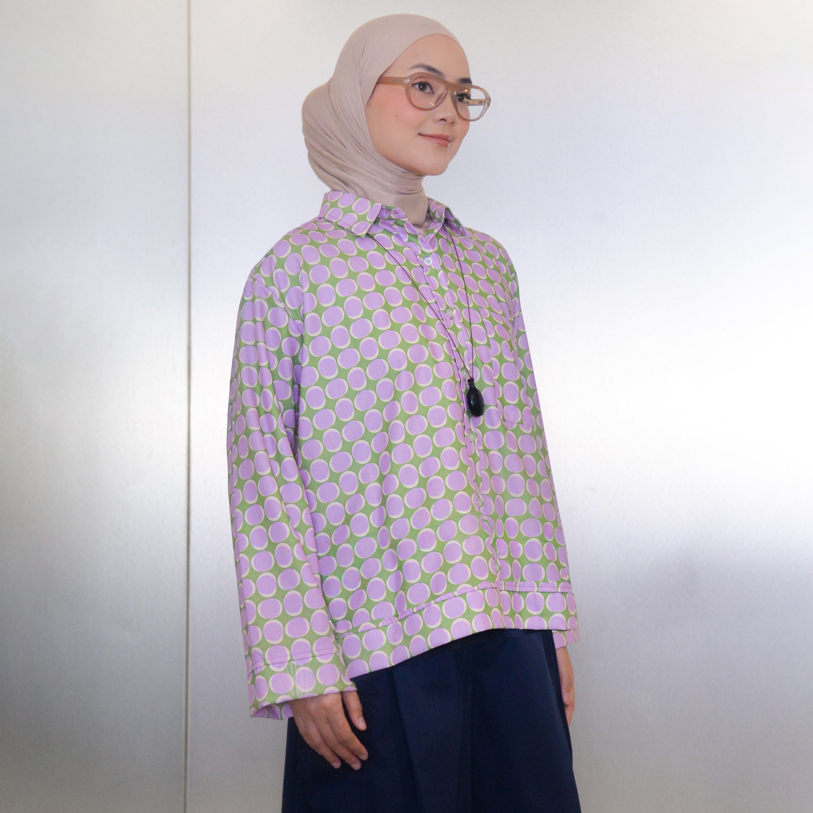 Boxy Printed Shirt Eggie