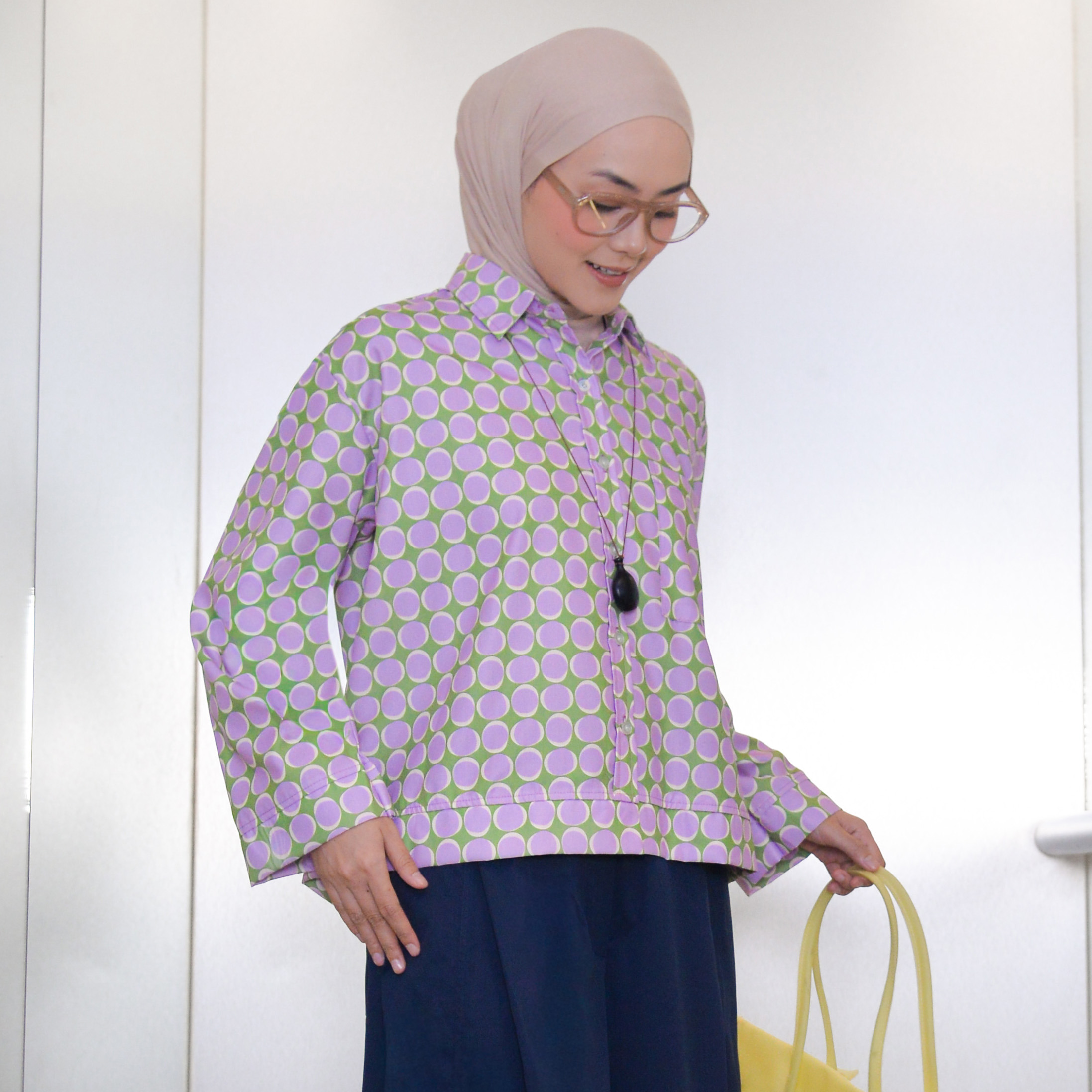 Boxy Printed Shirt Eggie