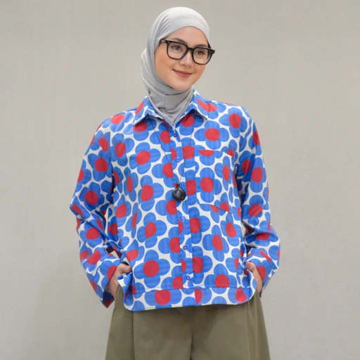 Boxy Printed Shirt Floral