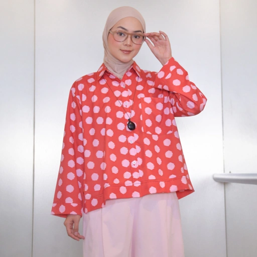 Boxy Printed Shirt Maru
