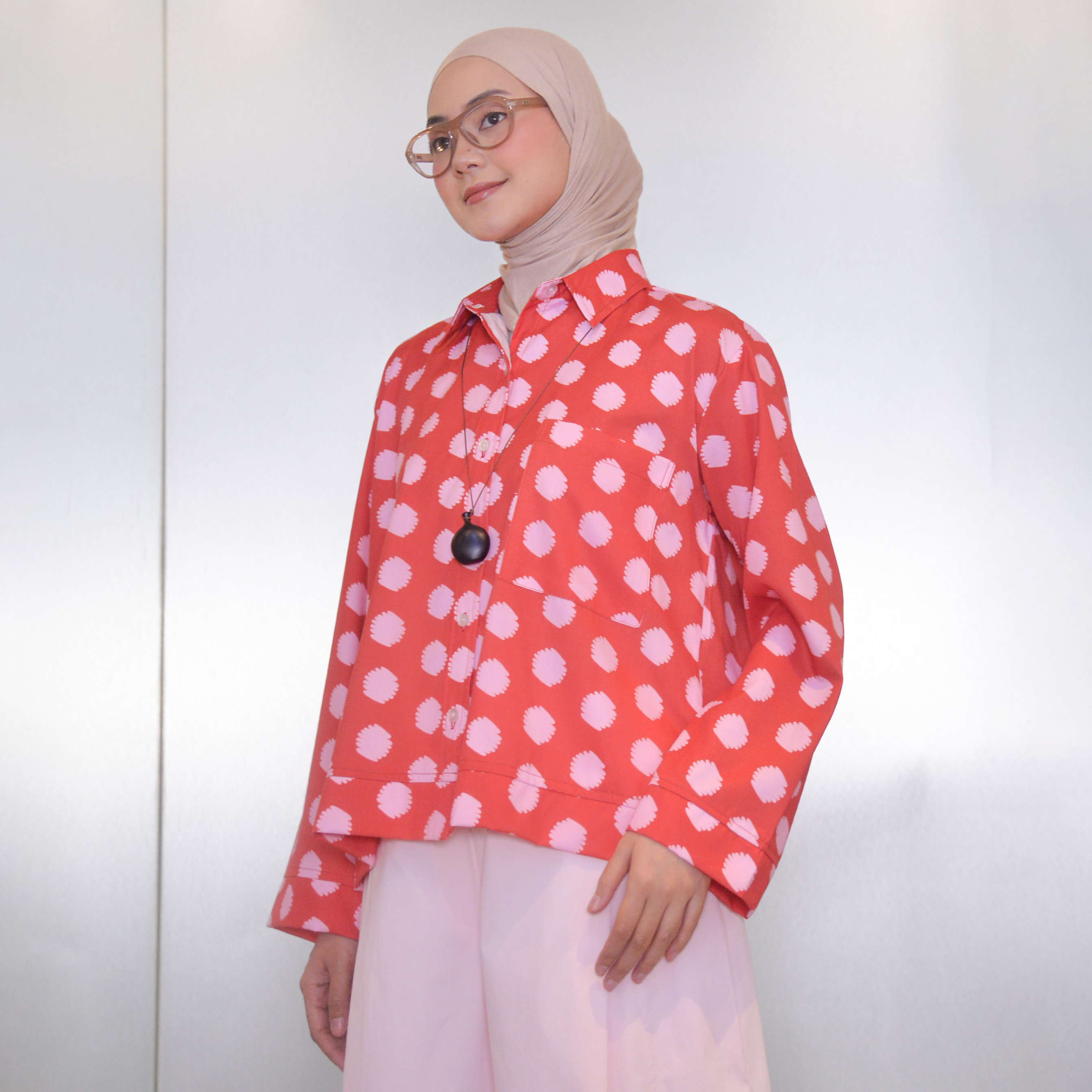 Boxy Printed Shirt Maru