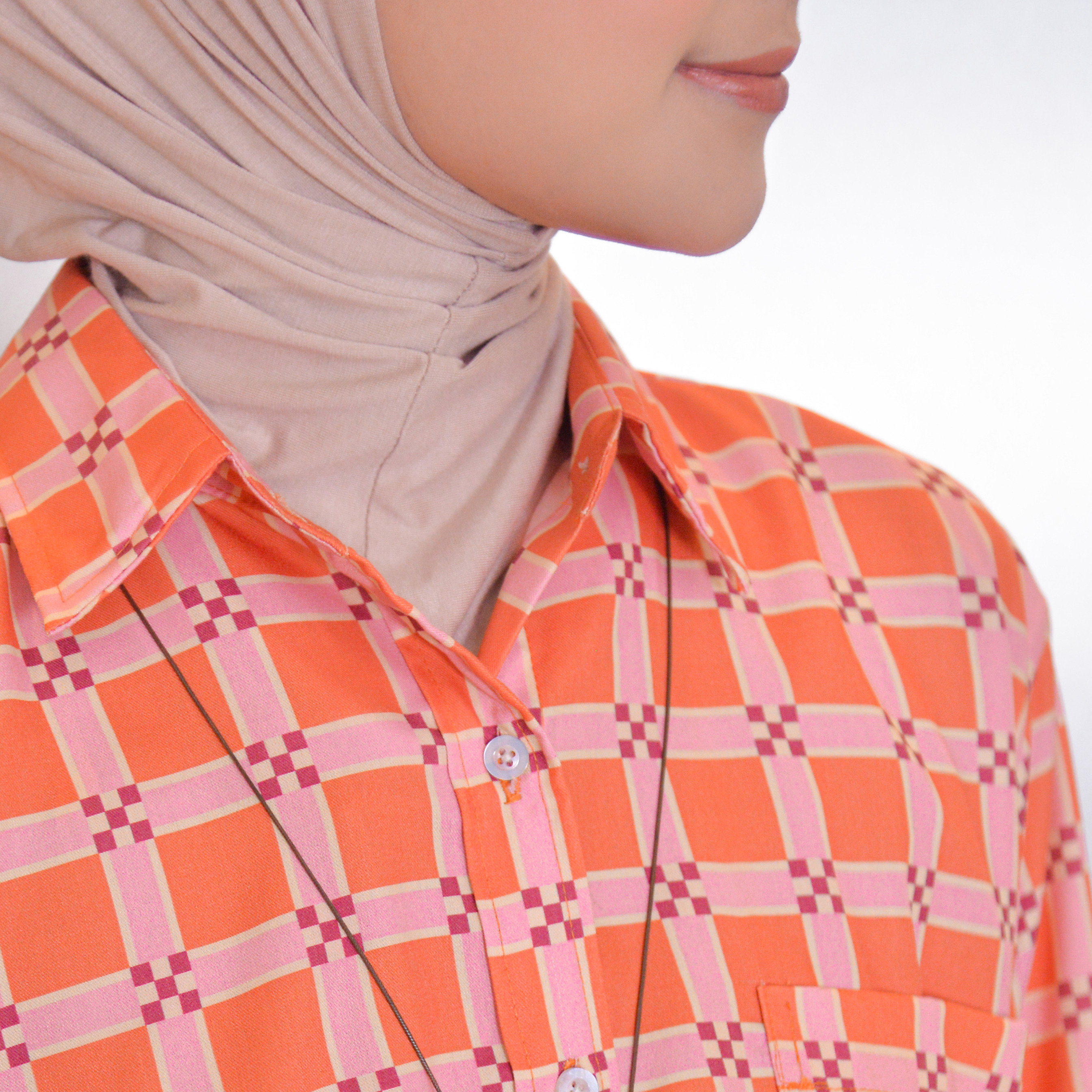 Boxy Printed Shirt Sunkist