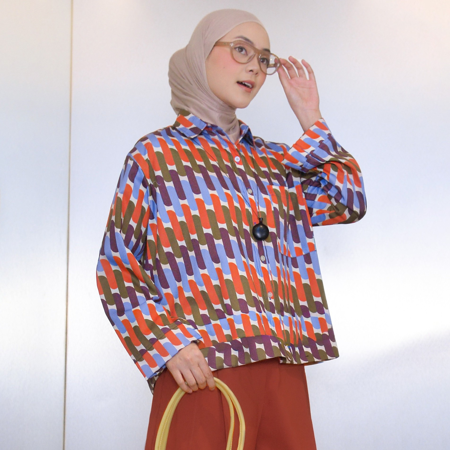 Boxy Printed Shirt Vintage