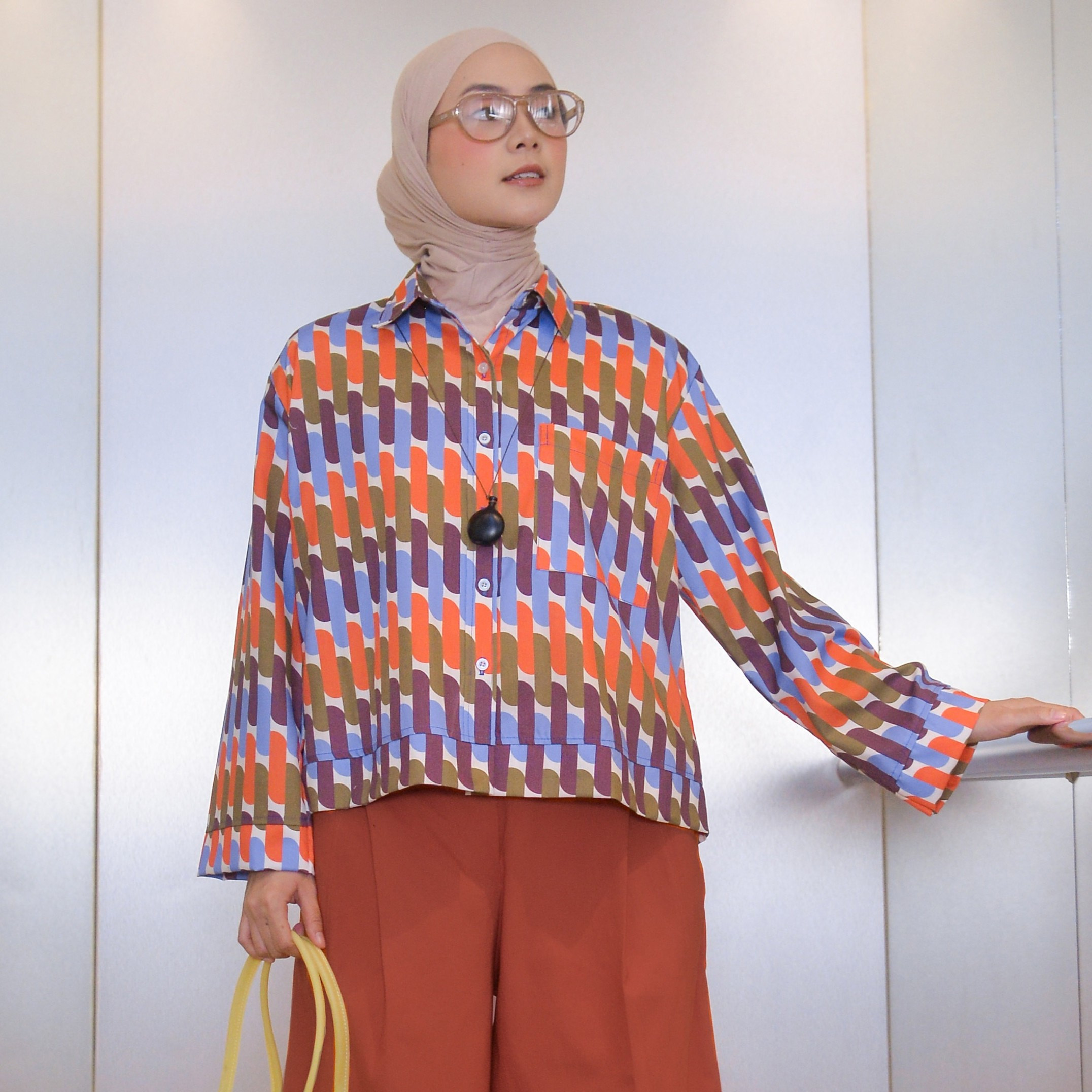 Boxy Printed Shirt Vintage