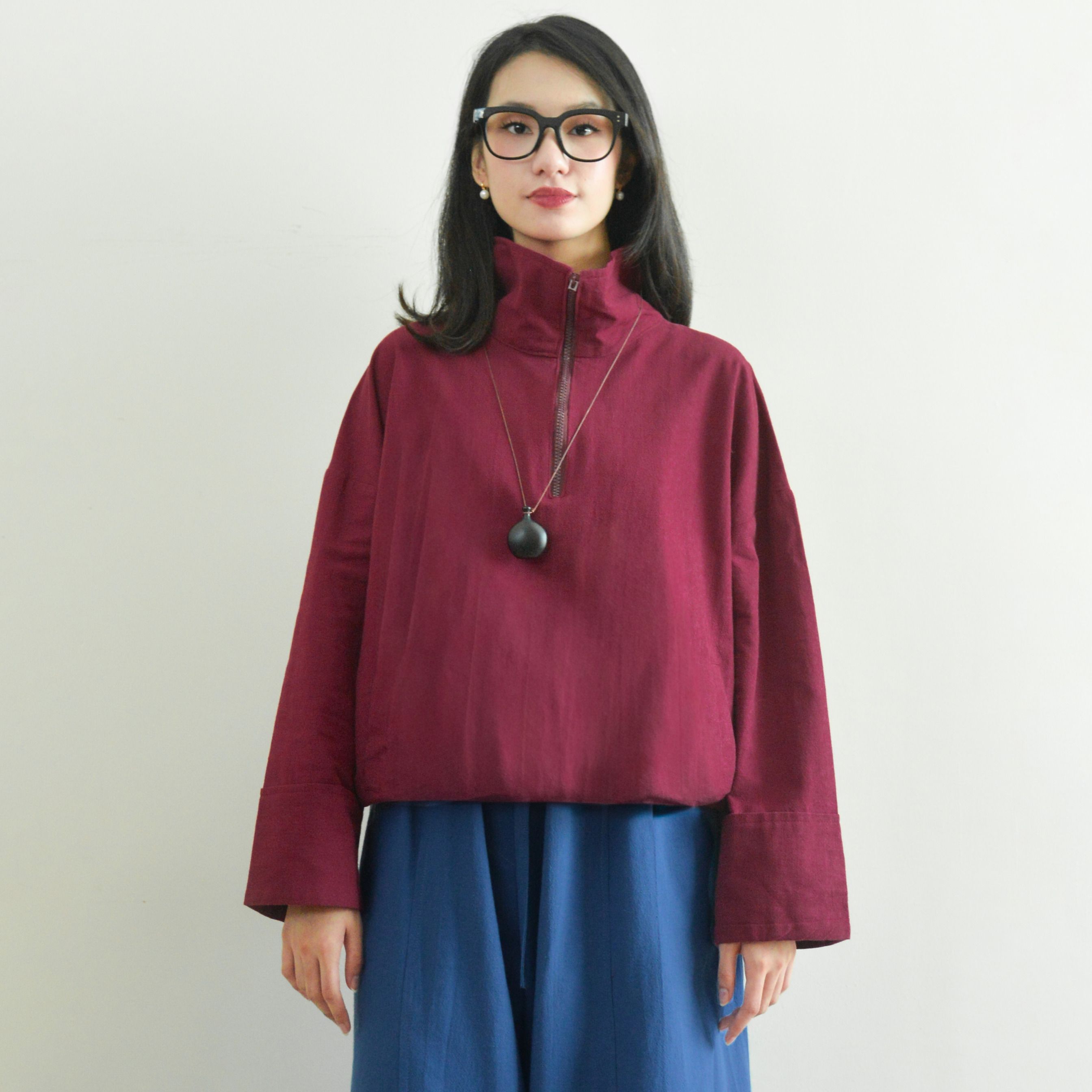 Chilla Blouse DeepMaroon