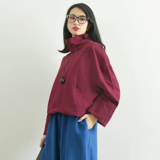 Image of Chilla Blouse DeepMaroon