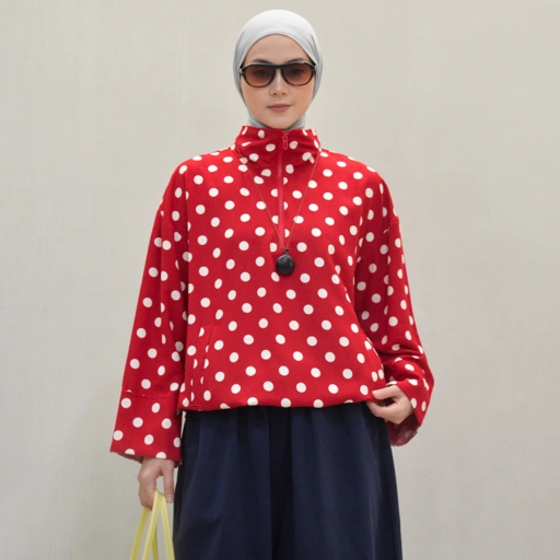 Chilla Blouse RedPolka