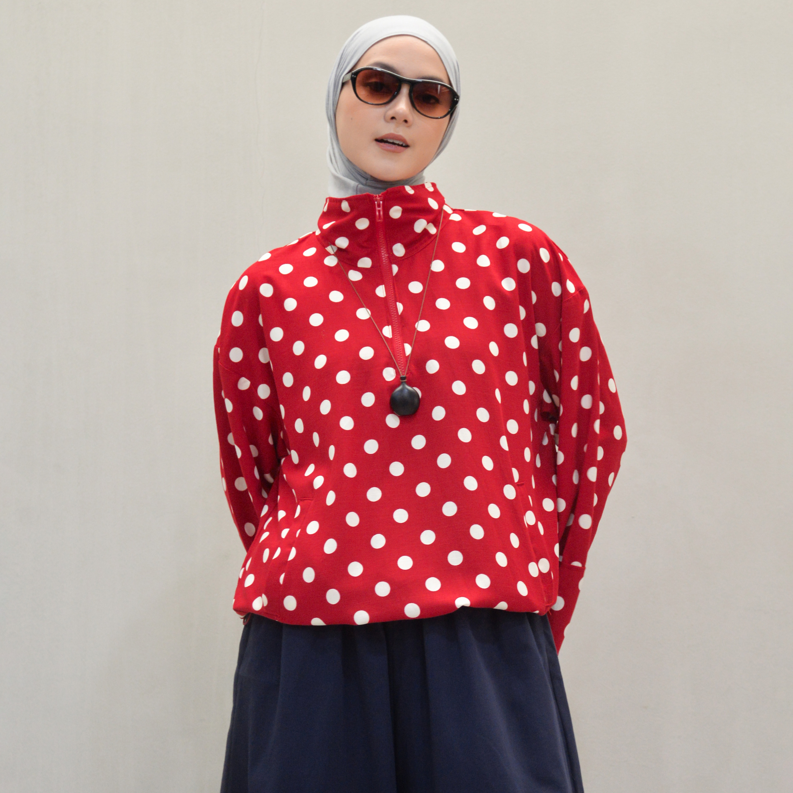 Chilla Blouse RedPolka