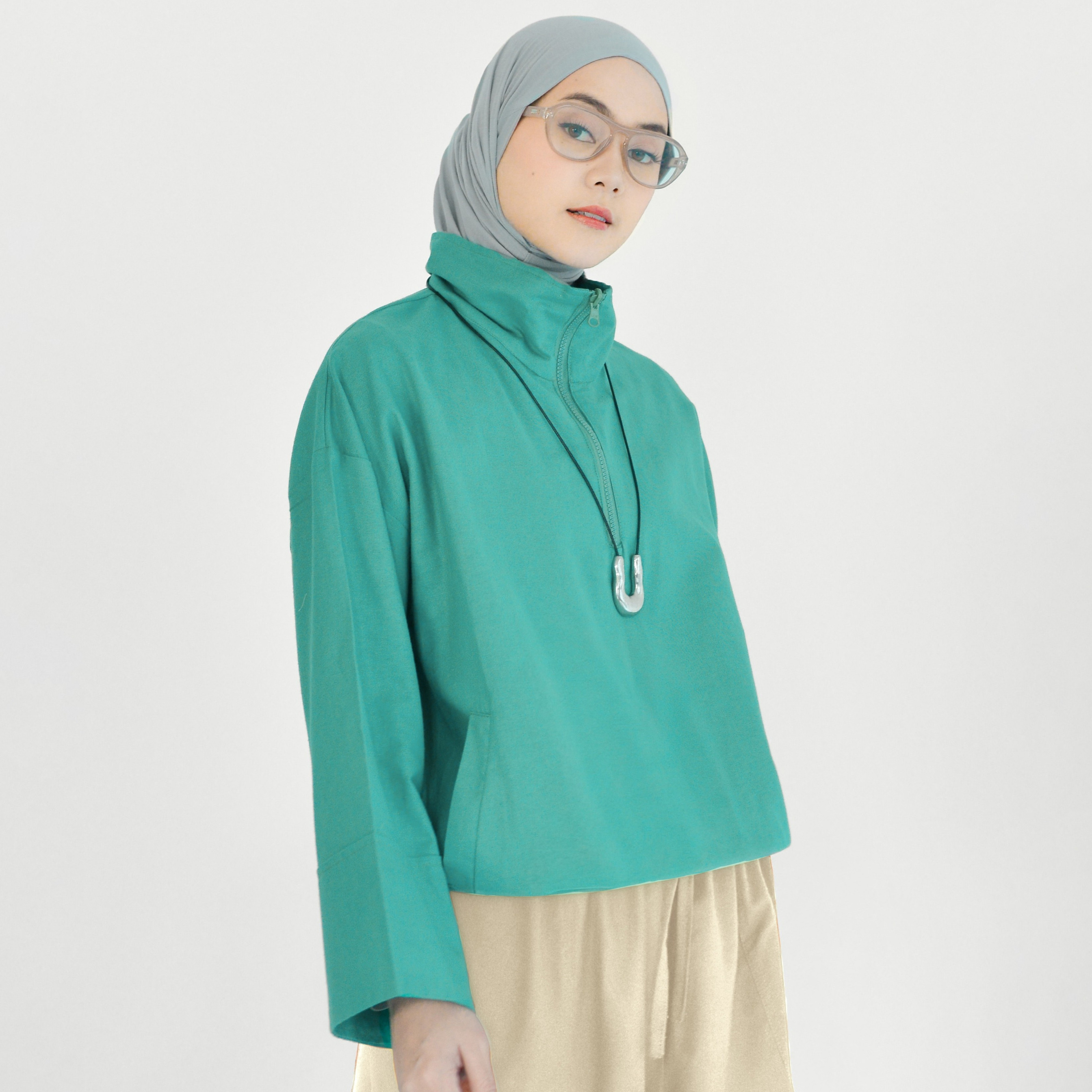 Chilla Blouse TealMarine