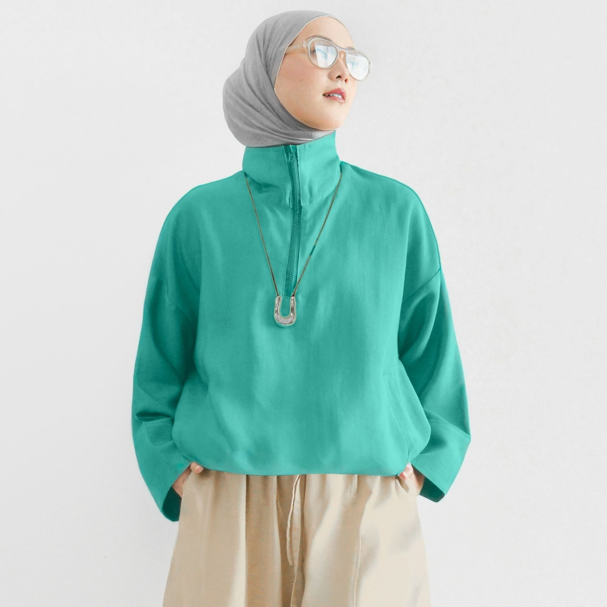 Chilla Blouse TealMarine