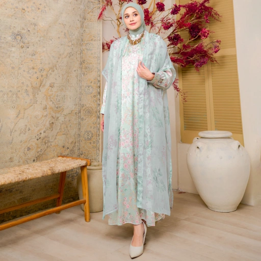 Image of Eila Set Dress Leafy