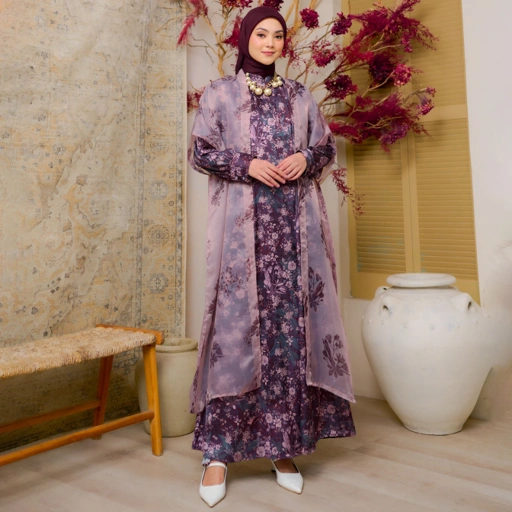 Image of Eila Set Dress Wine