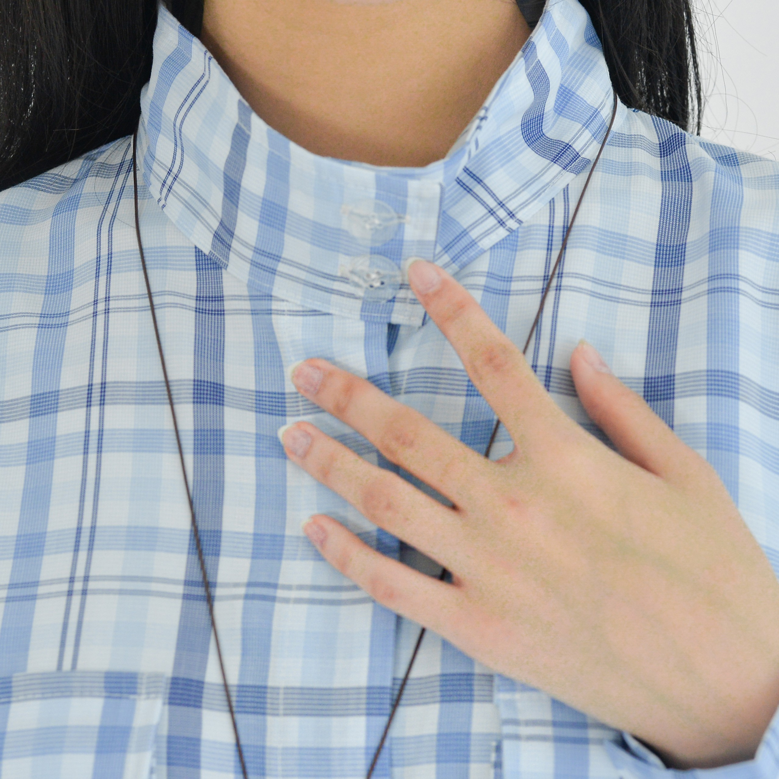 Emma Plaid Shirt Marine