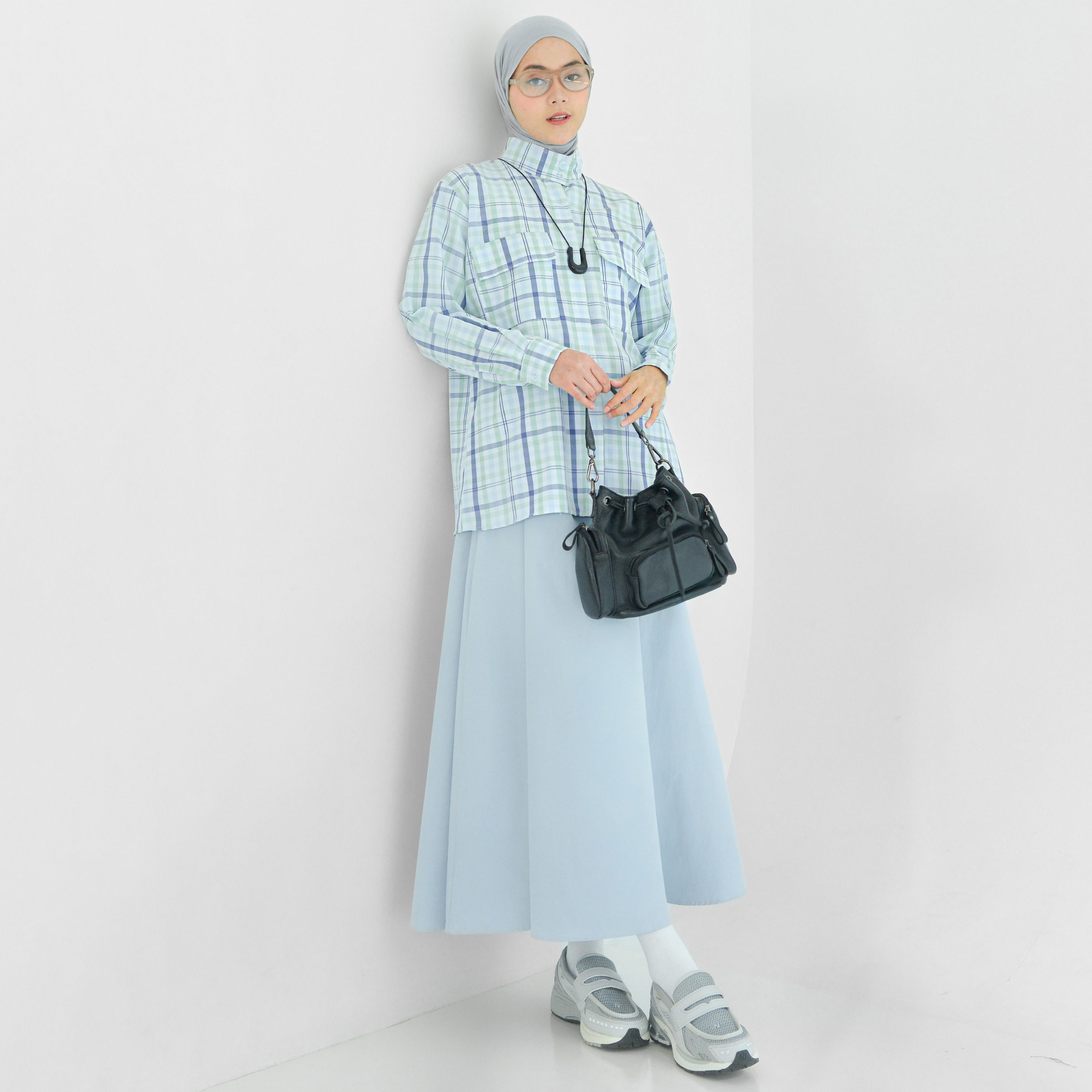 Emma Plaid Shirt Mojito