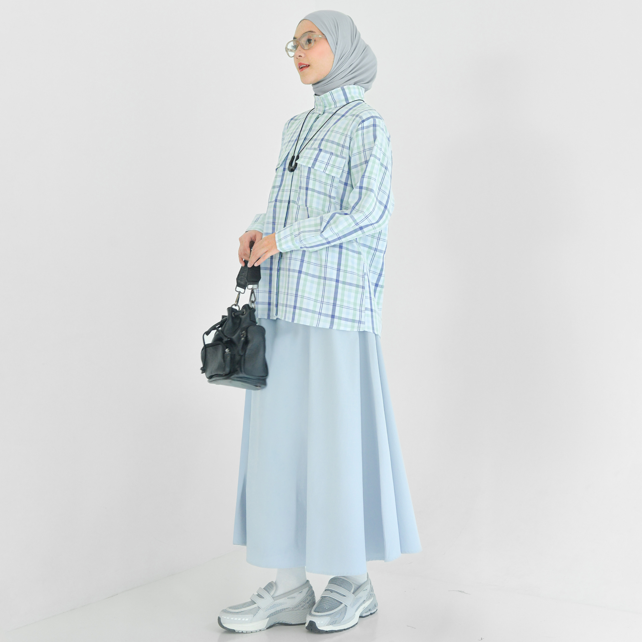 Emma Plaid Shirt Mojito