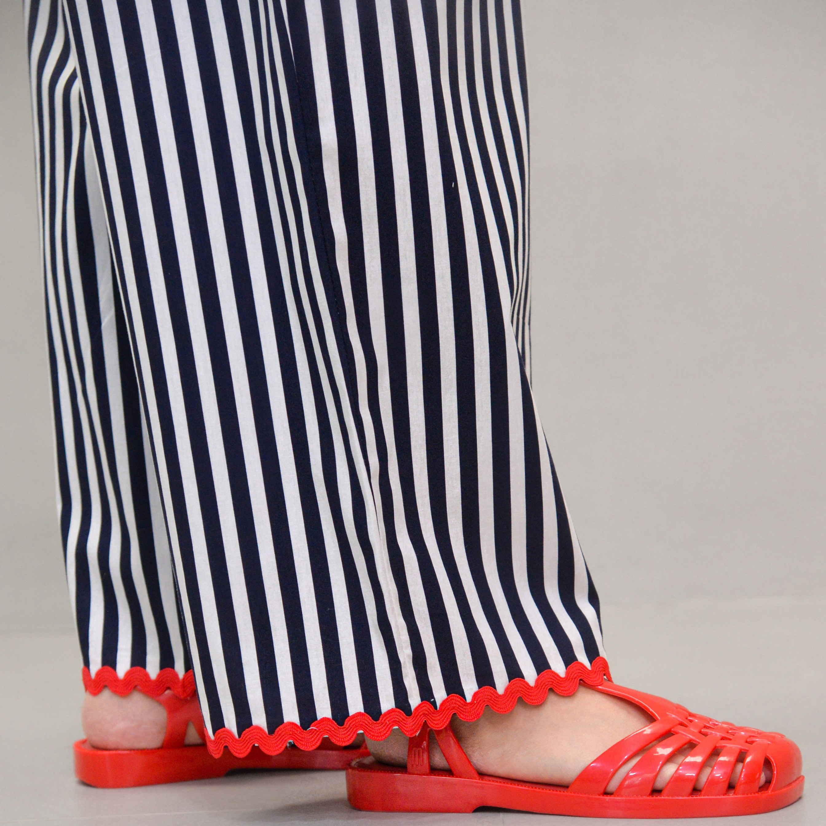 Enzy Stripe Pants BlueNavy
