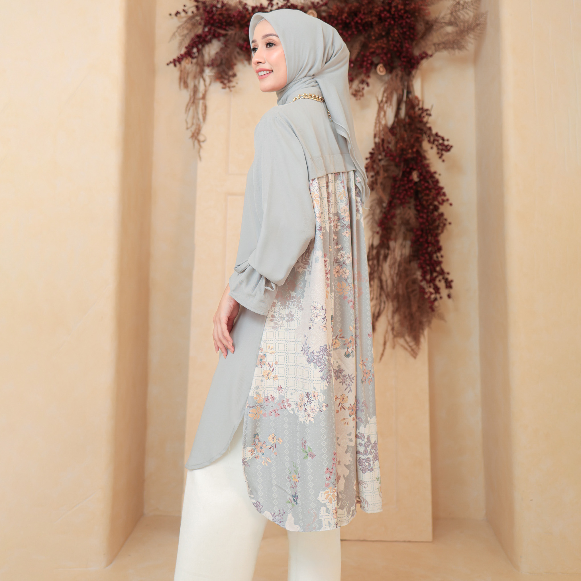 Ganika Tunik MistyGrey