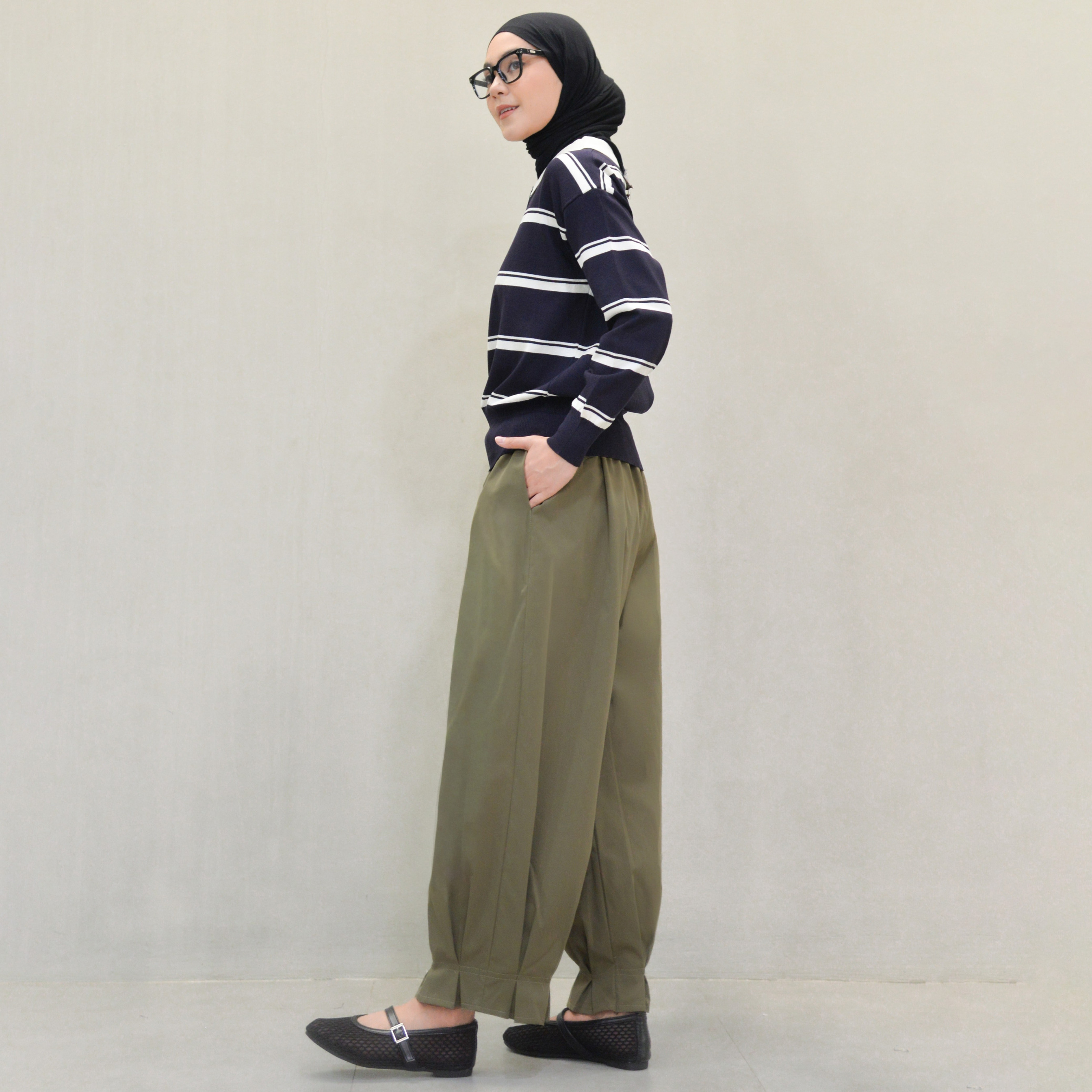 Geo Pants ArmyGreen