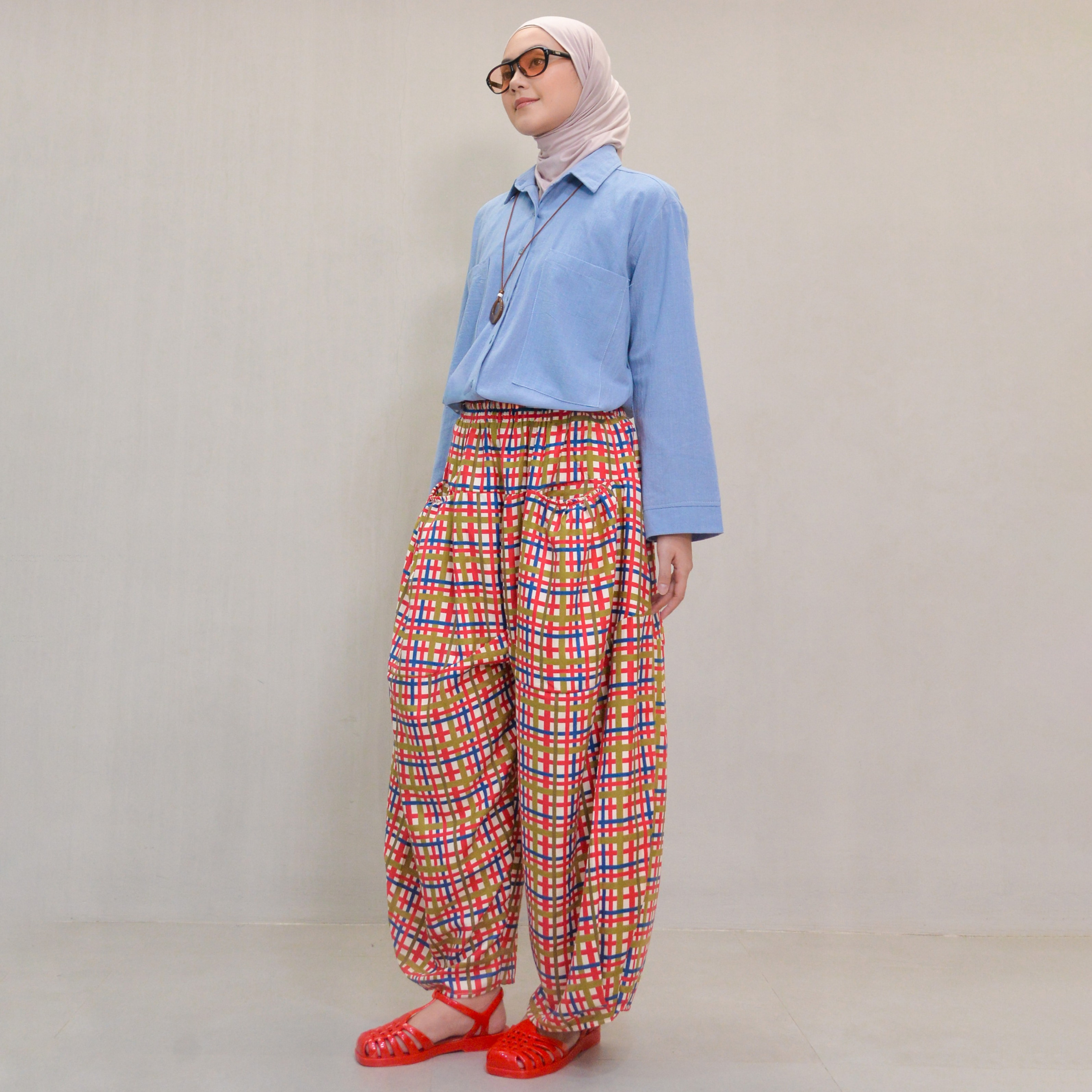 Hareem Printed Pants Clay