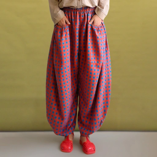 Hareem Printed Pants Grid