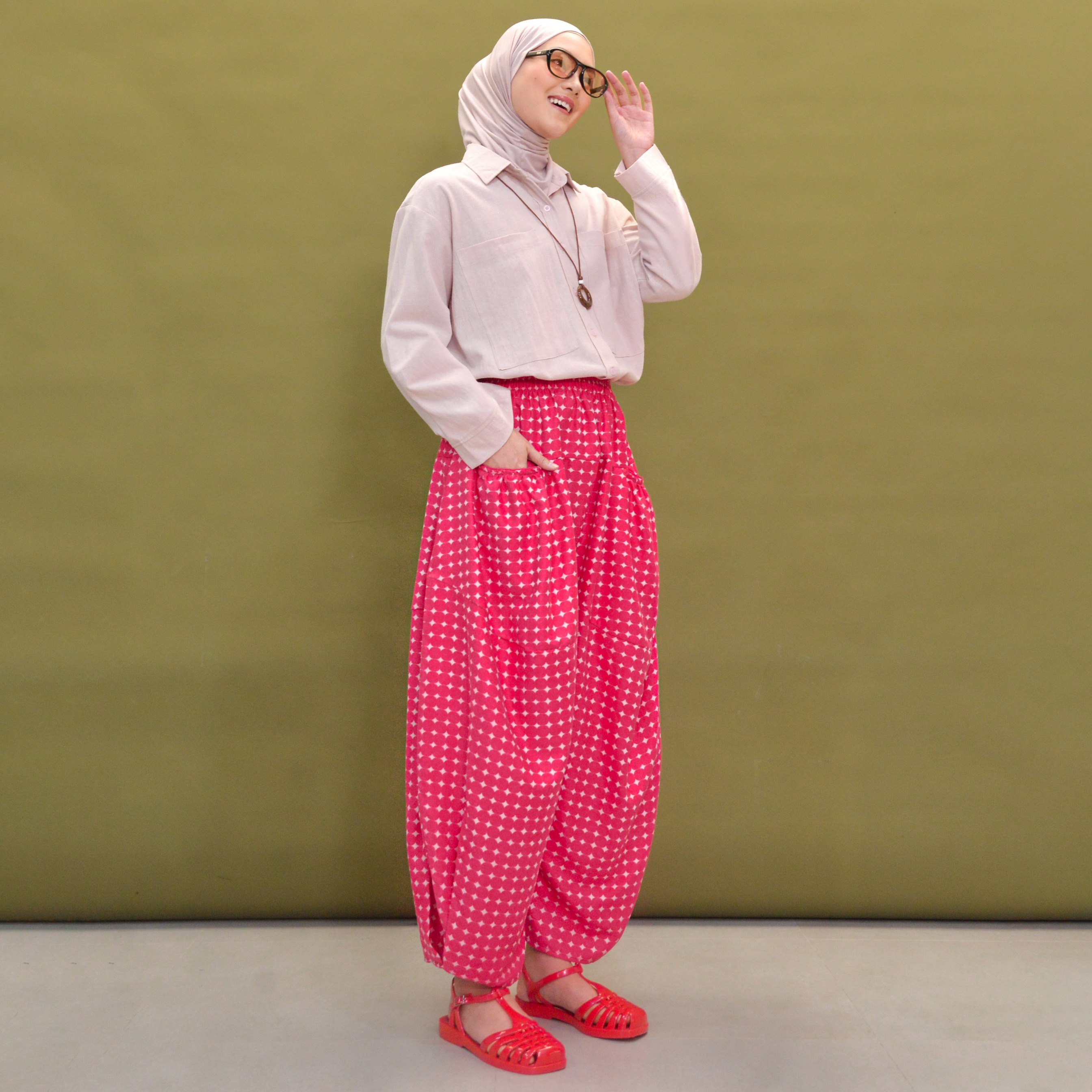 Hareem Printed Pants Lips