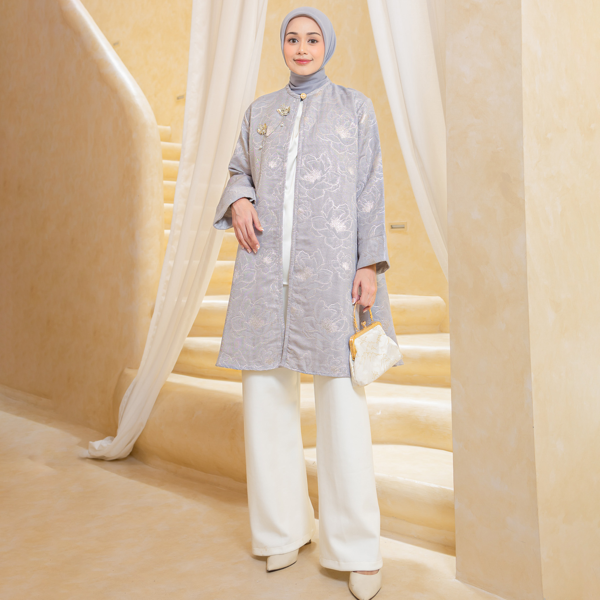 Haru Long Outer Silveria