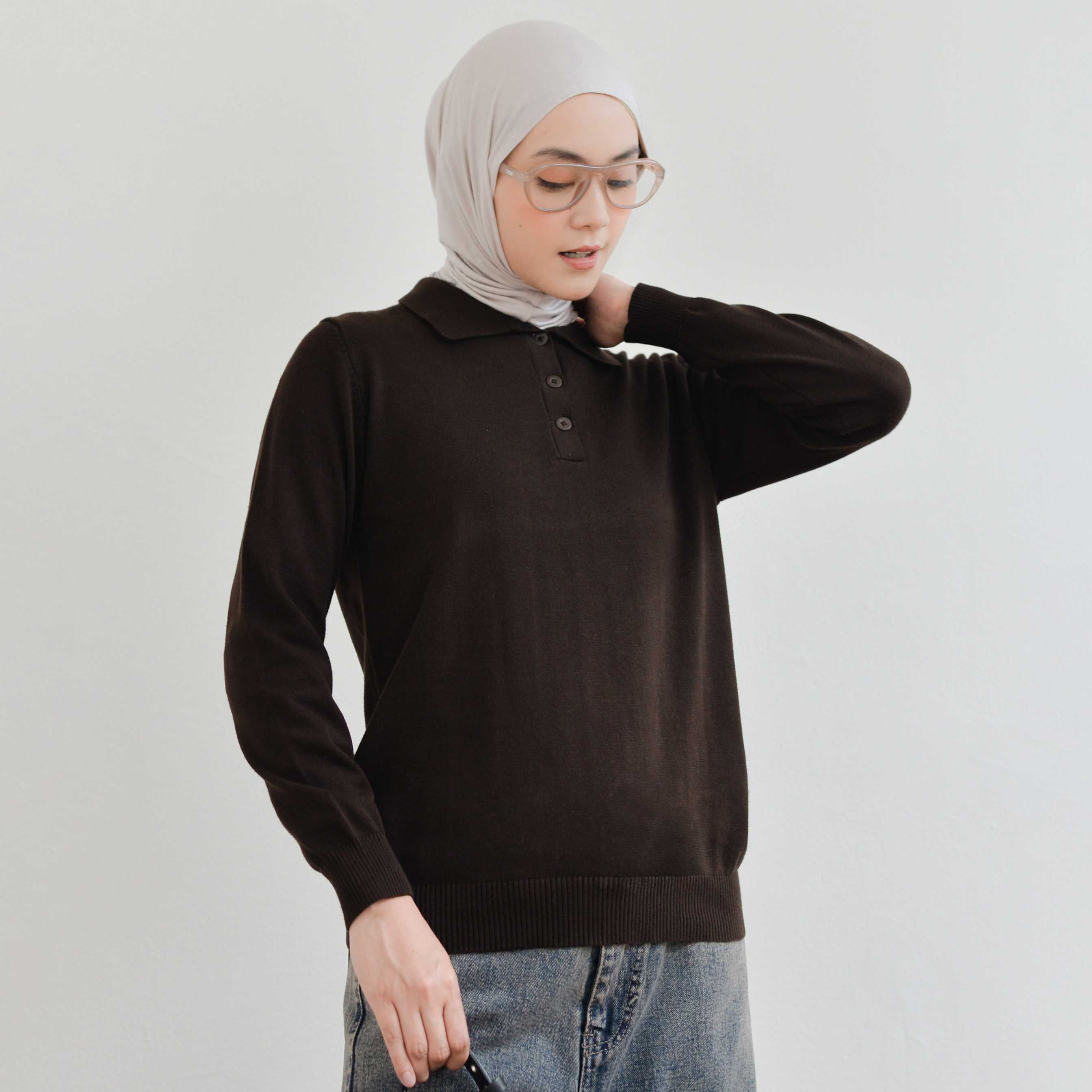 Leya Knit CoffeBrown