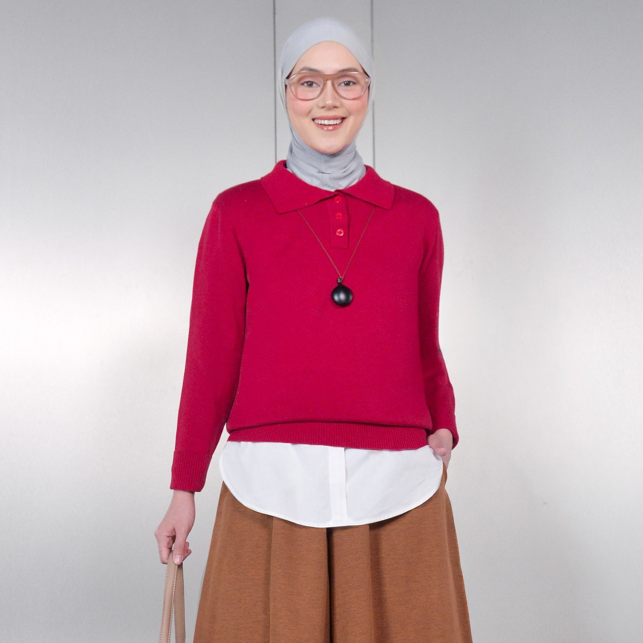 Leya Knit RedCherry