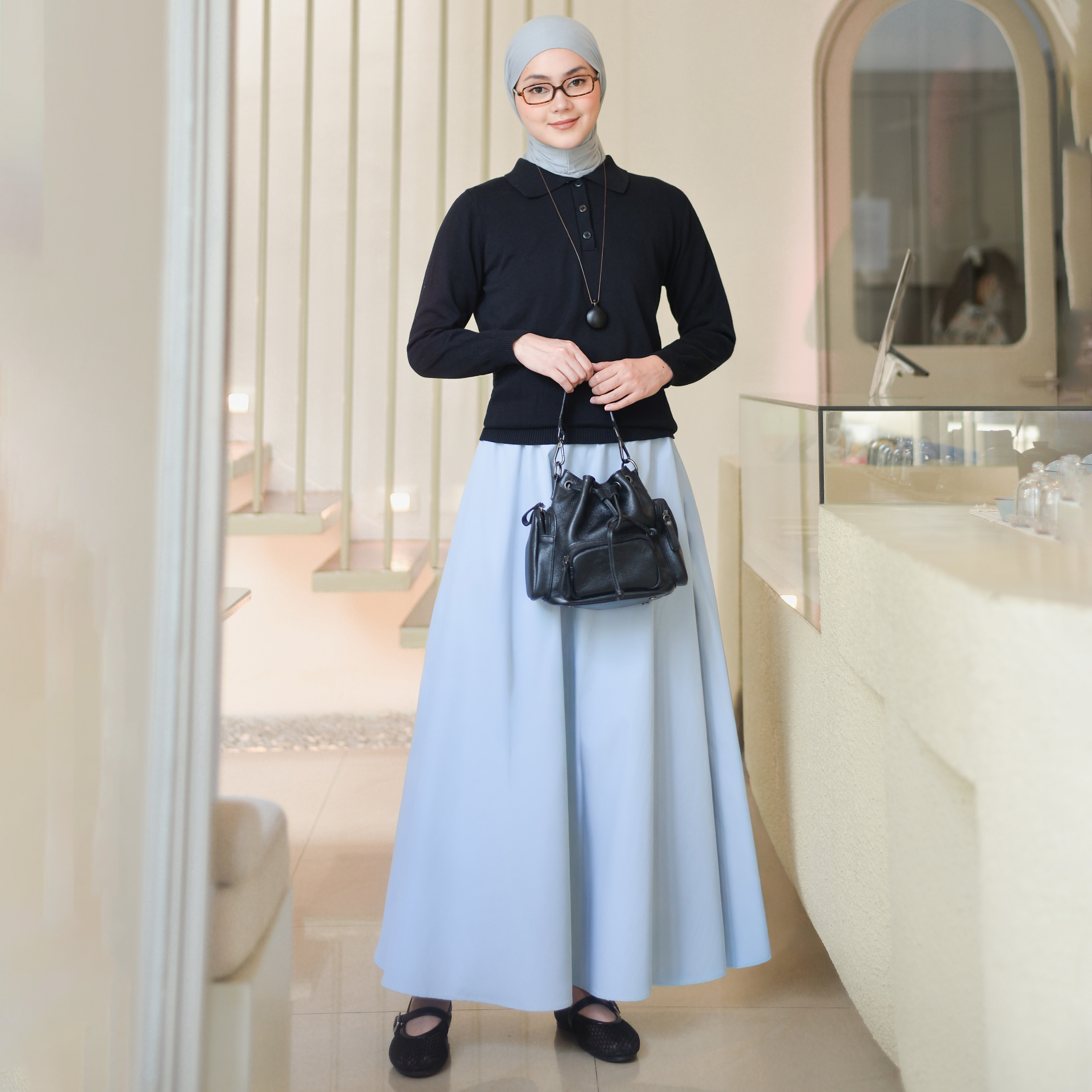 Nena WideSkirt IceBlue