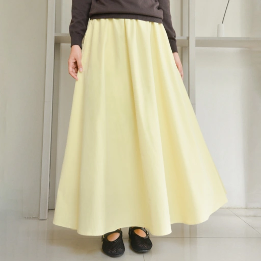 Image of Nena WideSkirt PastelYellow