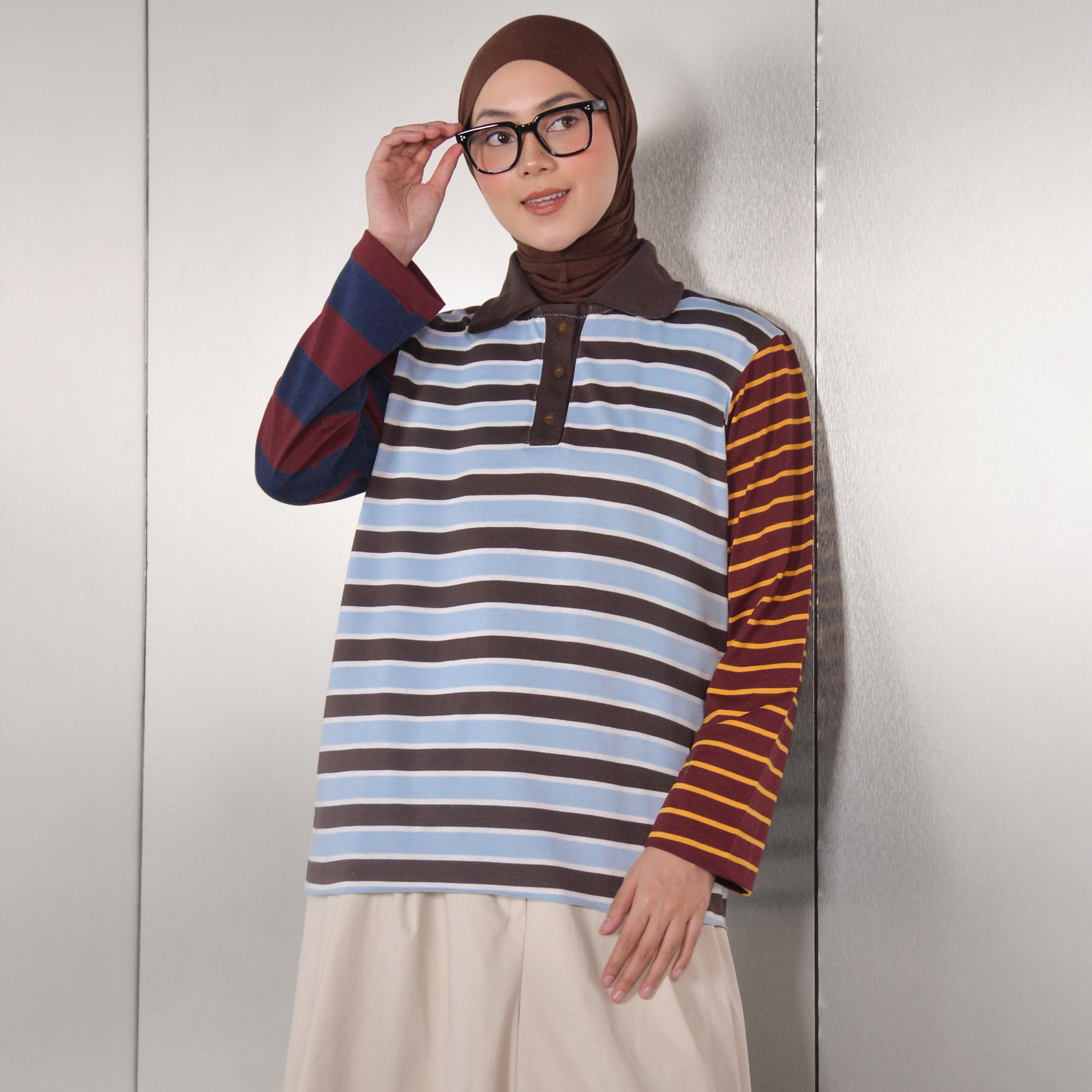 Polo Mix Tshirt WinterBrown