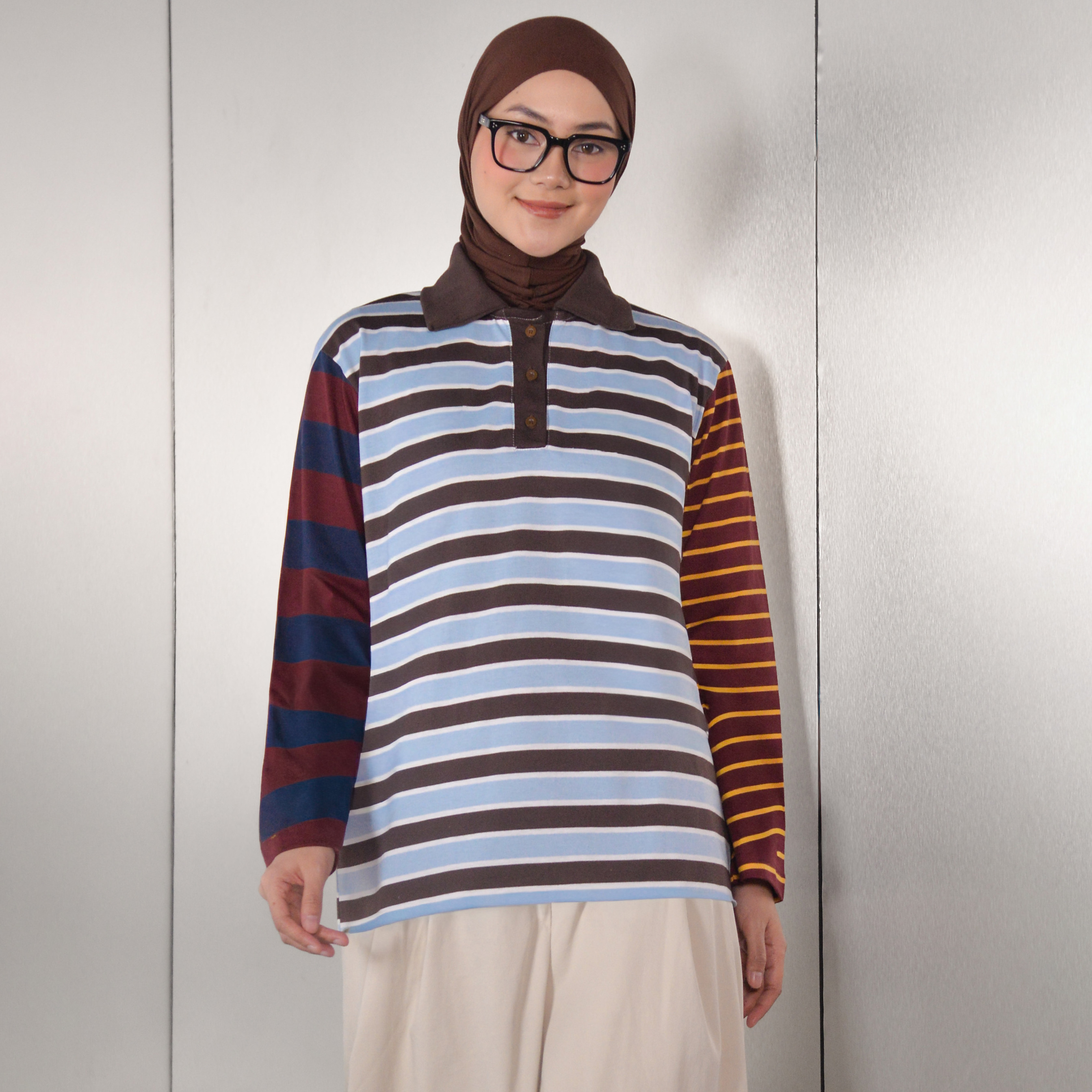 Polo Mix Tshirt WinterBrown