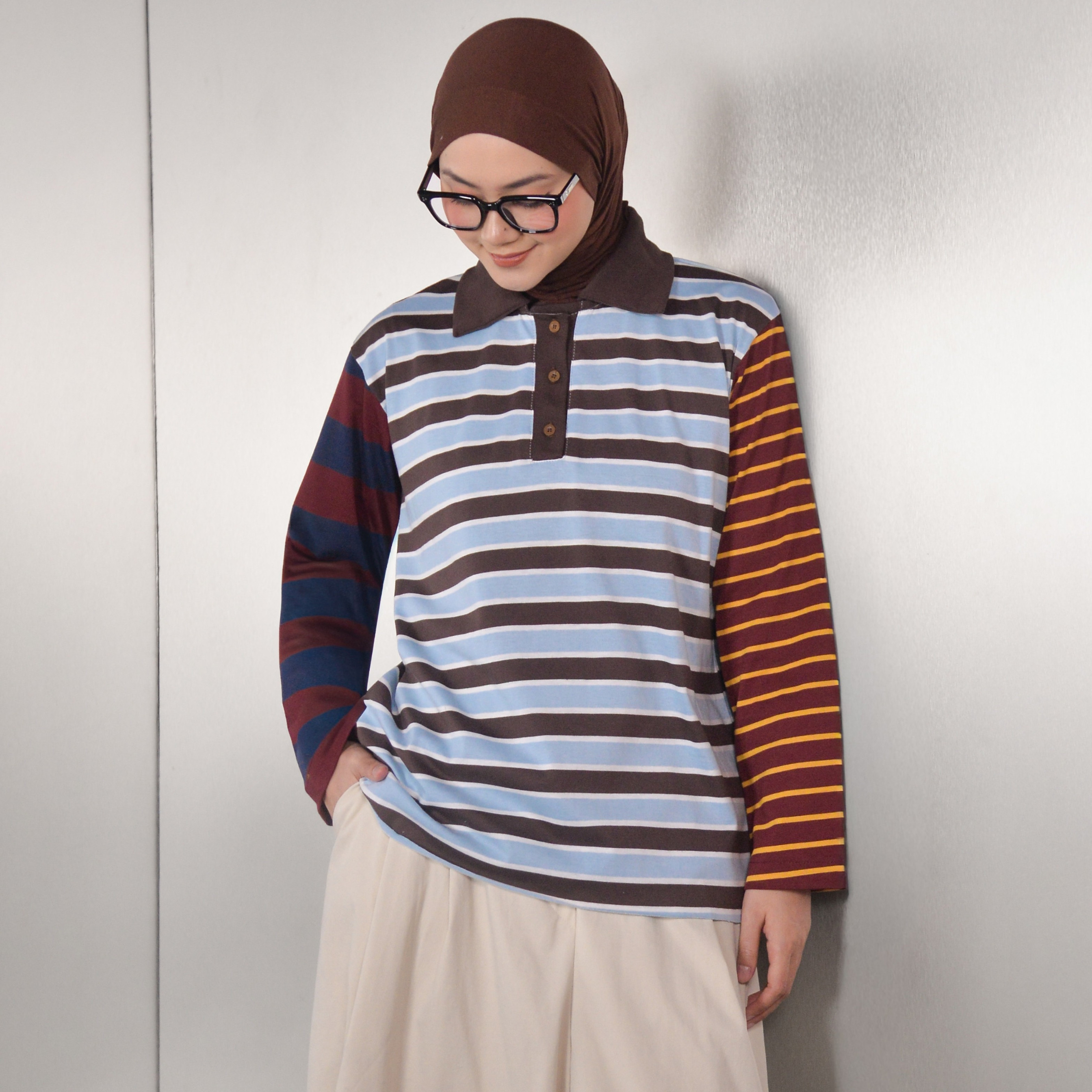 Polo Mix Tshirt WinterBrown