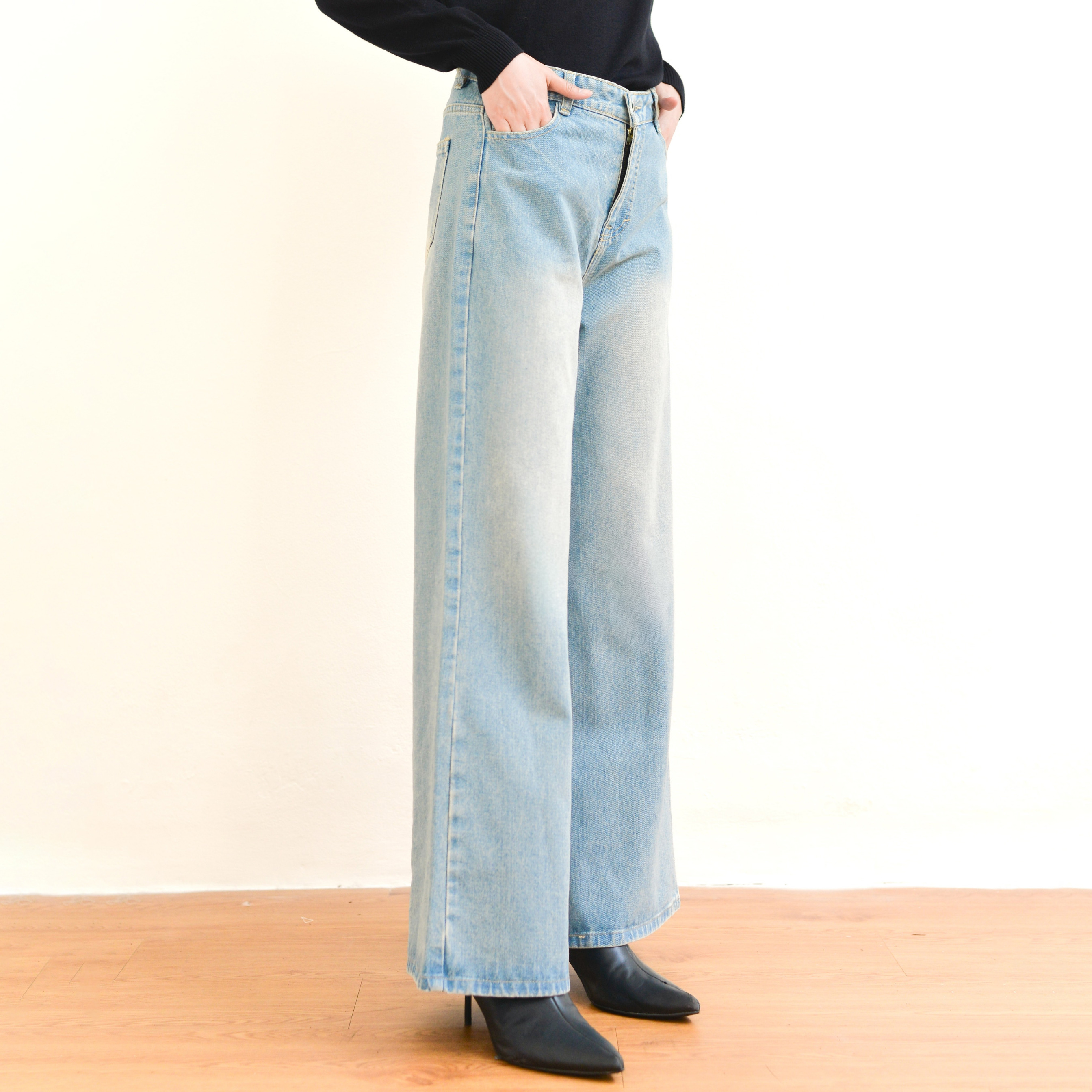Retro Loose Jeans Blue